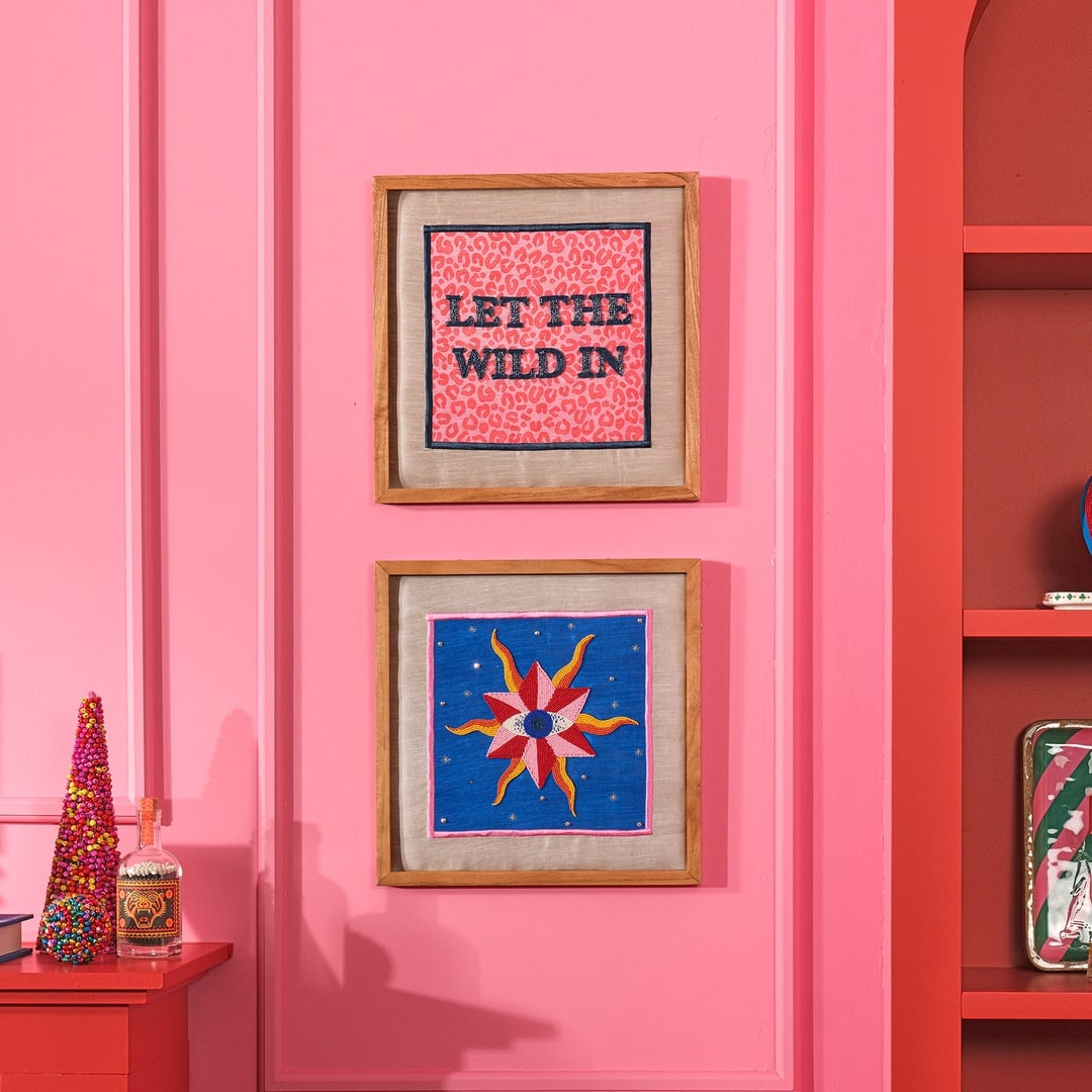 Dadrı El İşi Boncuklu Ağaç Tablo 40x40 Cm Mavi