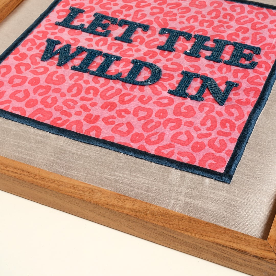 Dadrı El İşi Dekoratif Boncuklu Ağaç Tablo 40x40 Cm Pembe