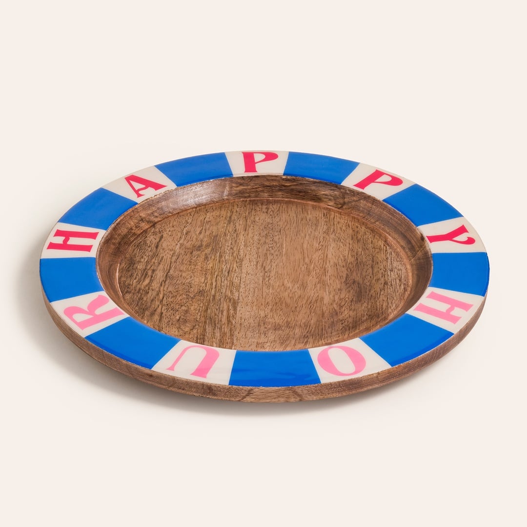 Lakrı Mango Ağacı Supla 32x32x3 Cm Mavi