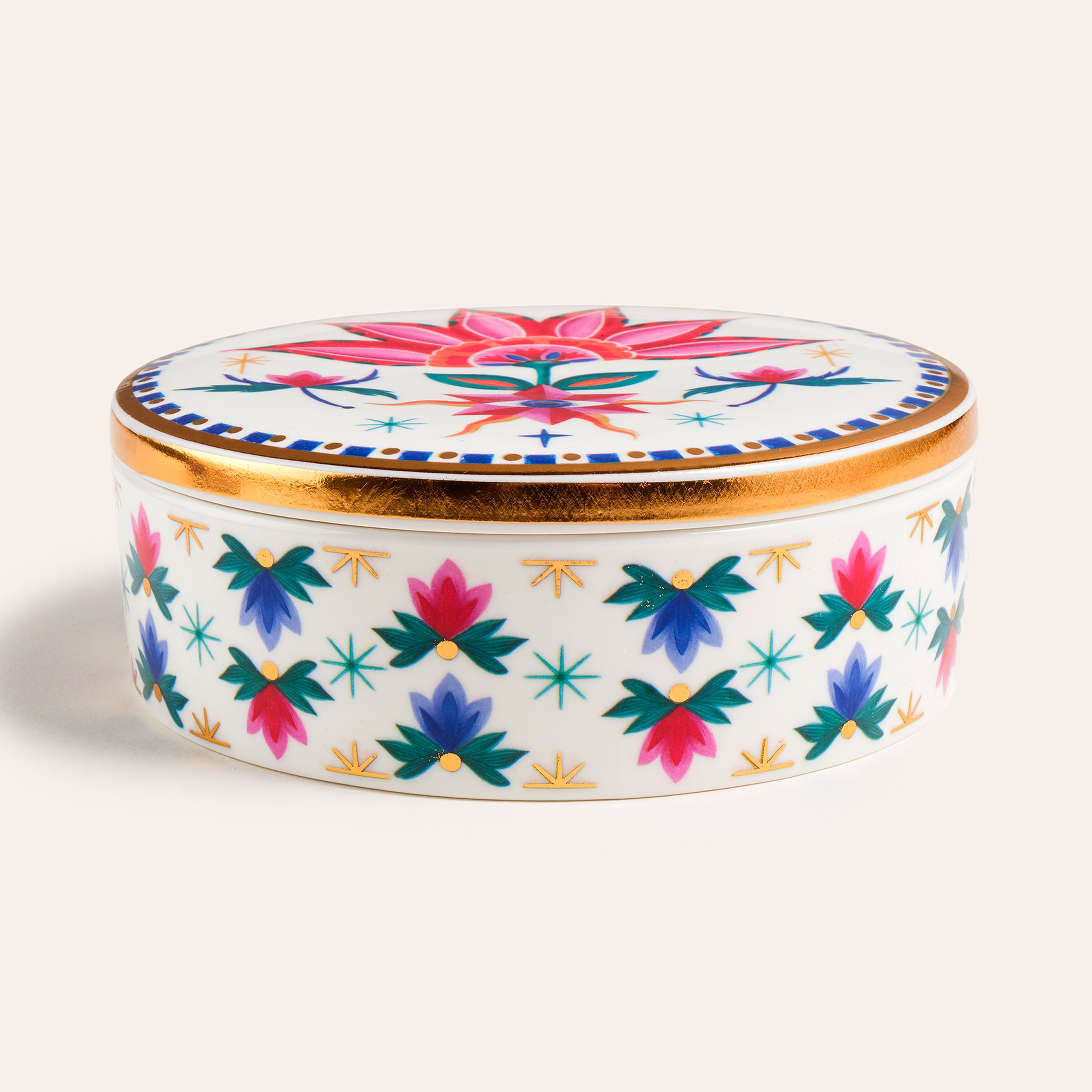 Shekou Porselen Dekoratif Obje 12x12x4 Cm Renkli