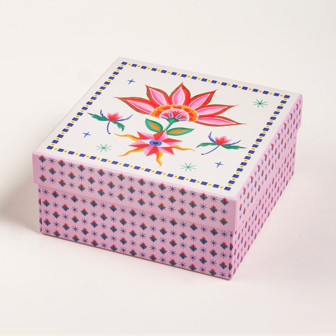 Shekou Porselen Dekoratif Obje 12x12x4 Cm Renkli