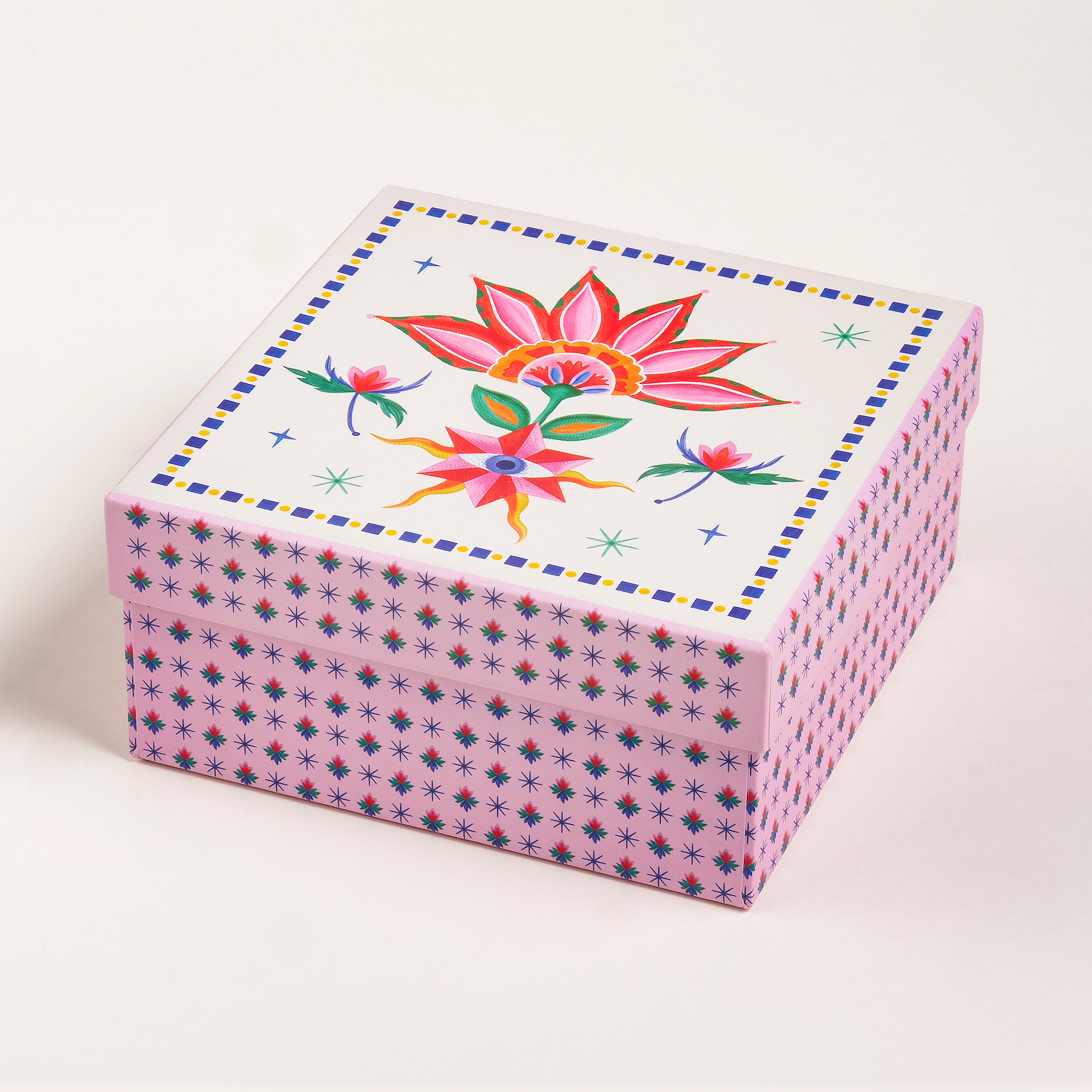 Shekou Porselen Dekoratif Obje 12x12x4 Cm Renkli