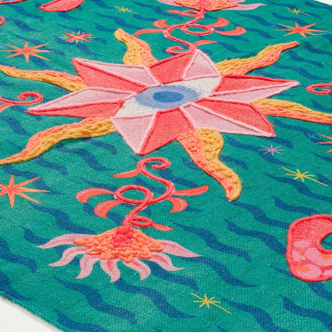 Rajna Pamuk Kilim 120x180 Cm Koyu Yeşil