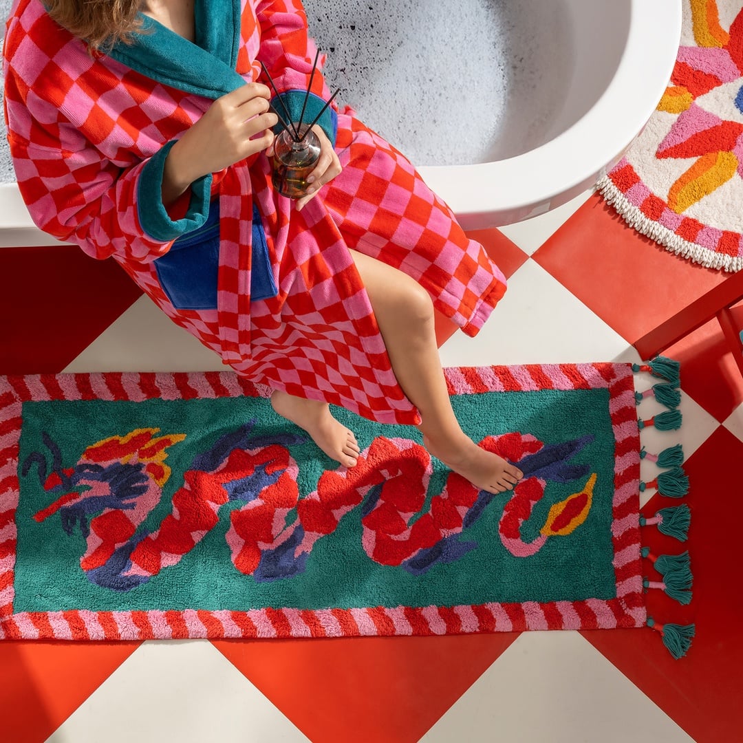 Punjab Pamuk %100 Pamuk Banyo Paspası 50x120 Cm Renkli