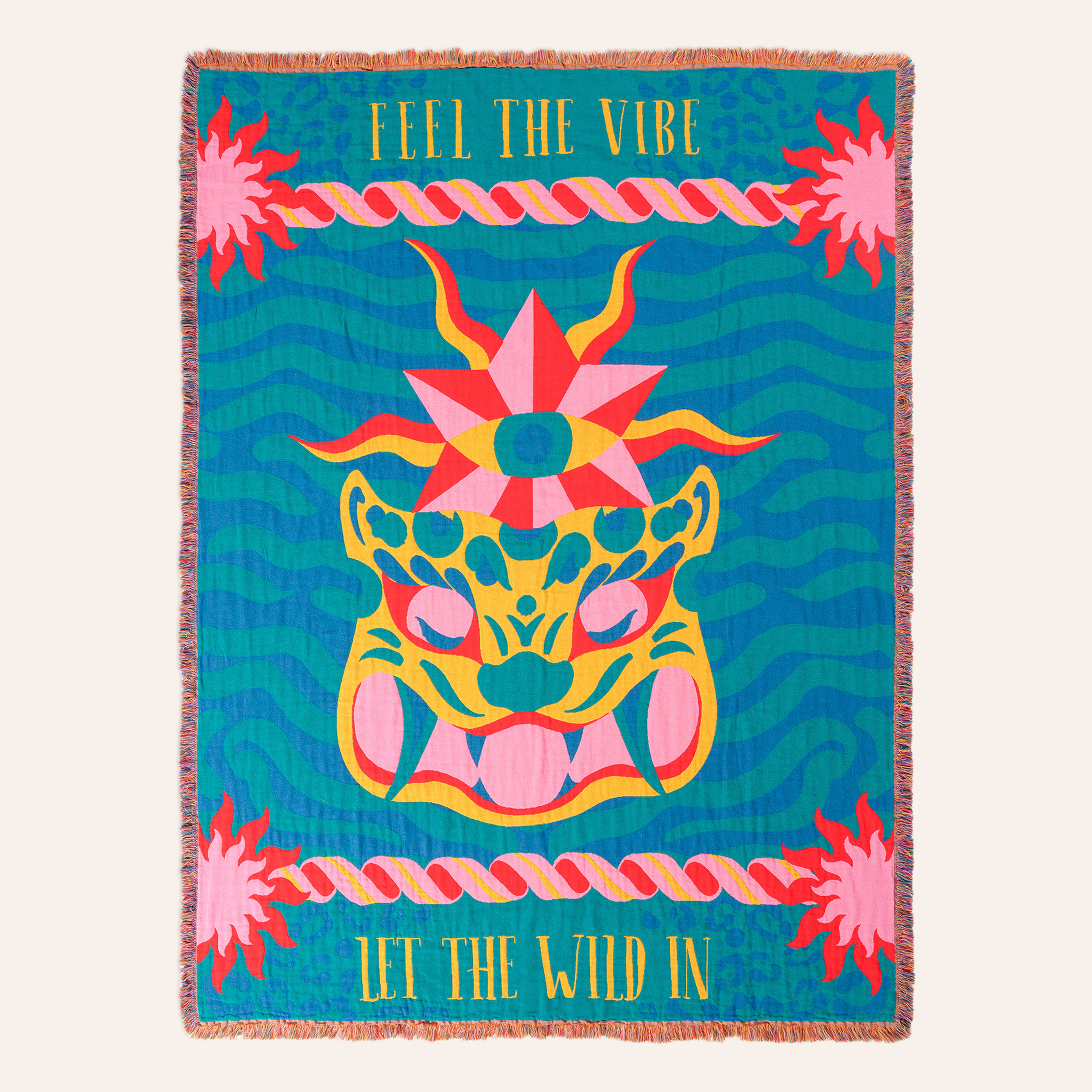 Novelas Saçaklı Jakarlı Pamuk Koltuk Şalı 137x180 Cm Mavi