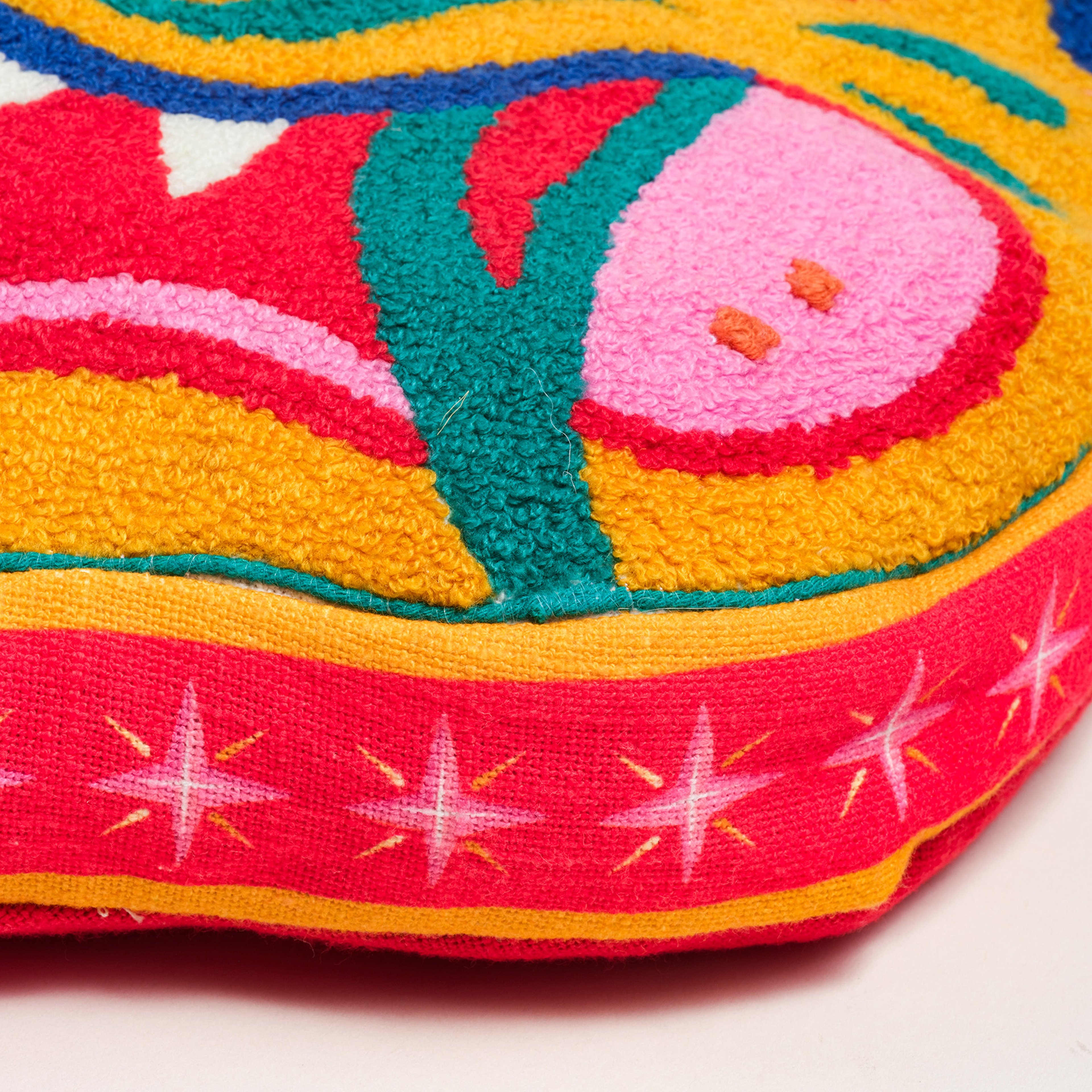 Ghunı Tufted Pamuk Dolgulu Kırlent 35x40 Cm Sarı