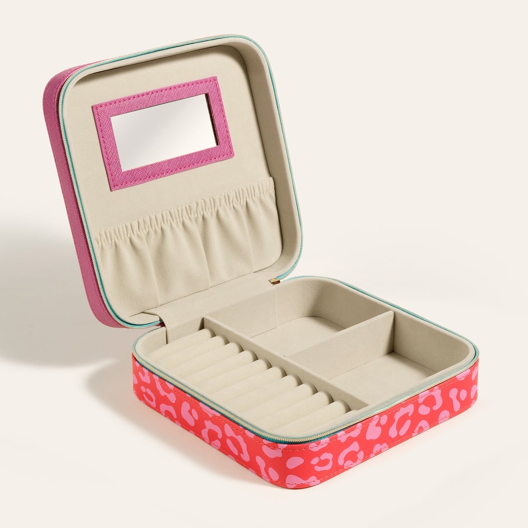 Meılın Pvc Takı Kutusu 18.5 X 18.5 X 6.2 Cm Kırmızı - Pembe