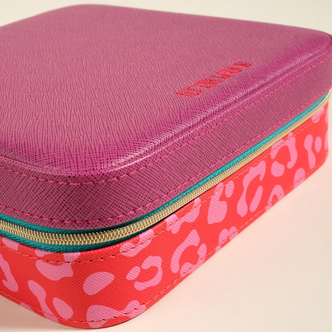 Meılın Pvc Takı Kutusu 18.5 X 18.5 X 6.2 Cm Kırmızı - Pembe