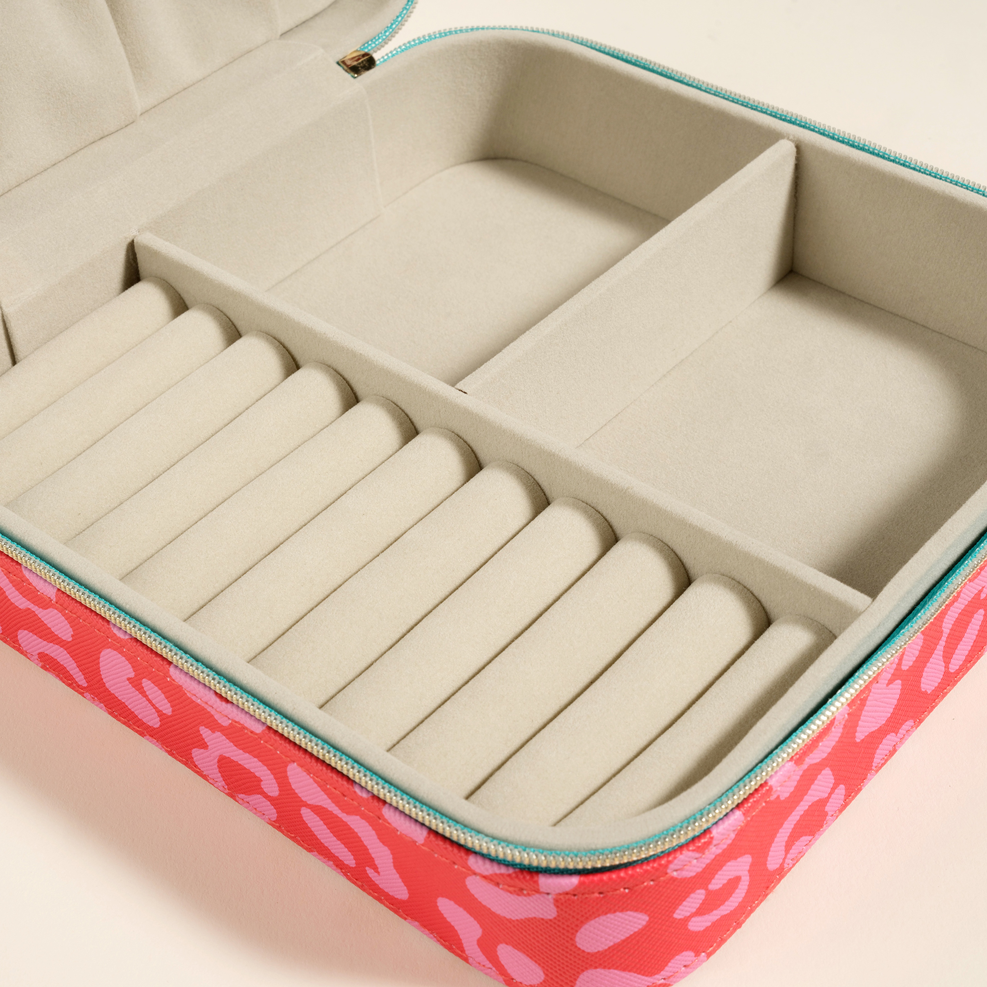 Meılın Pvc Takı Kutusu 18.5 X 18.5 X 6.2 Cm Kırmızı - Pembe