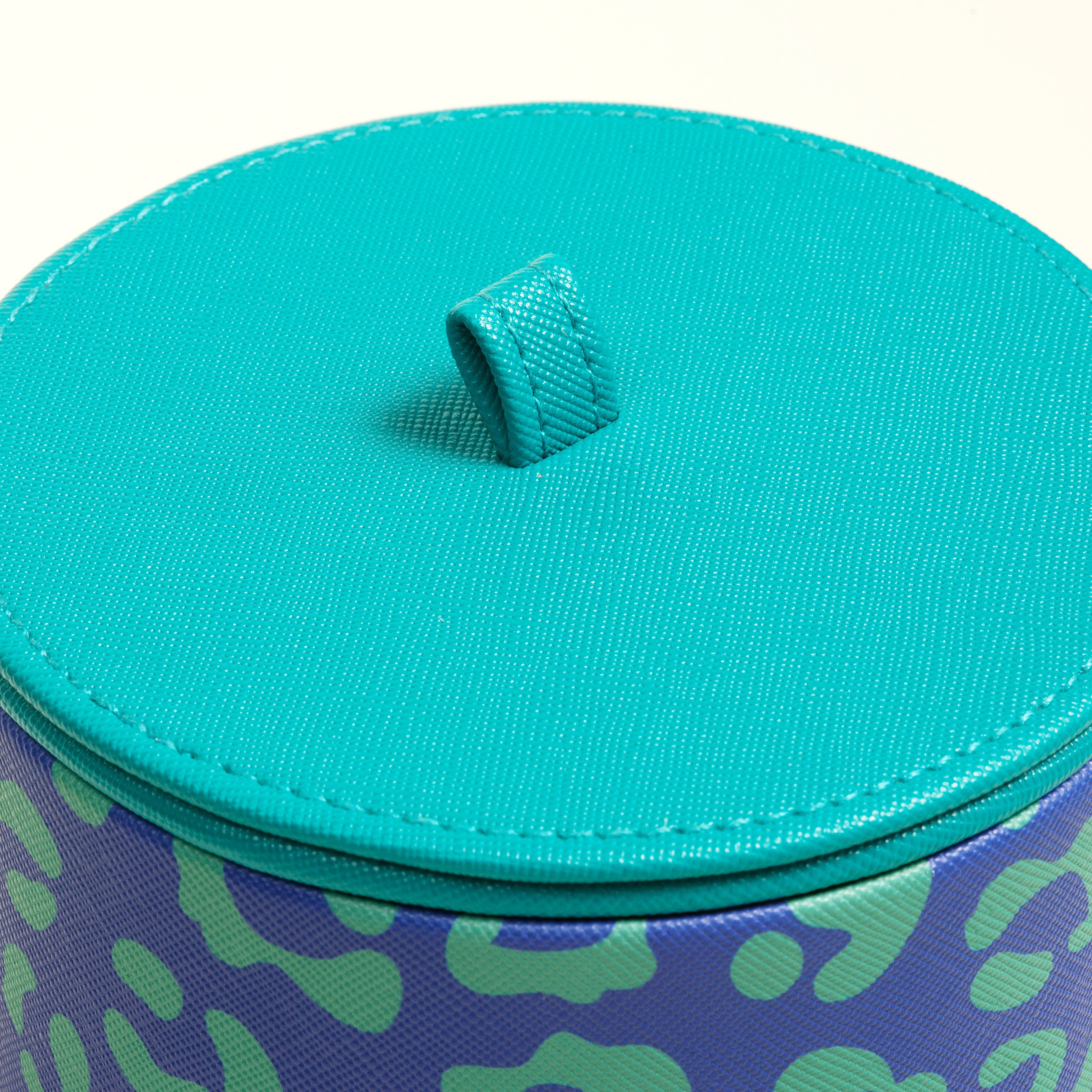 Meılın Pvc Dekoratif Kutu 13x13x16 Cm Koyu Yeşil - Koyu Mavi