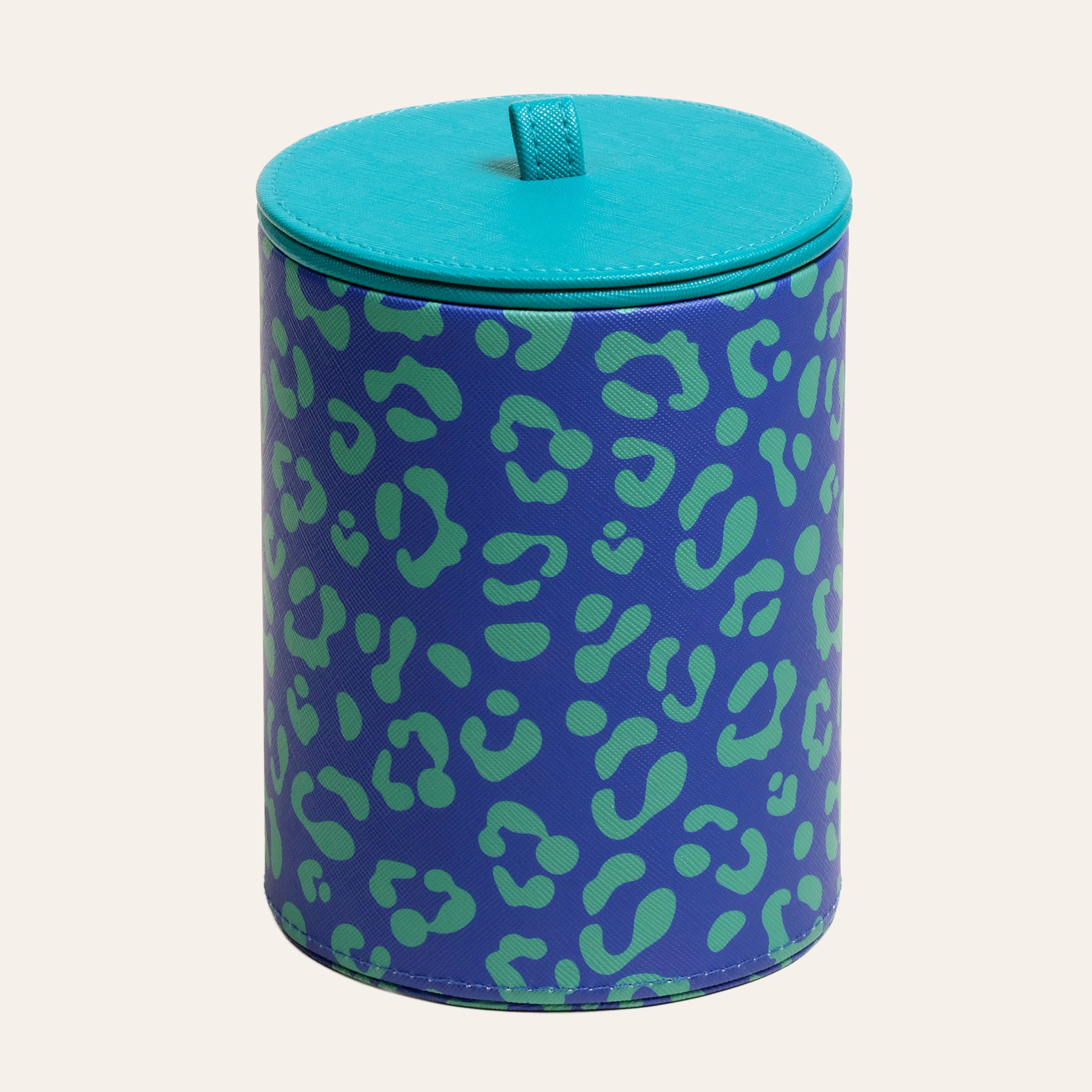 Meılın Pvc Dekoratif Kutu 13x13x16 Cm Koyu Yeşil - Koyu Mavi