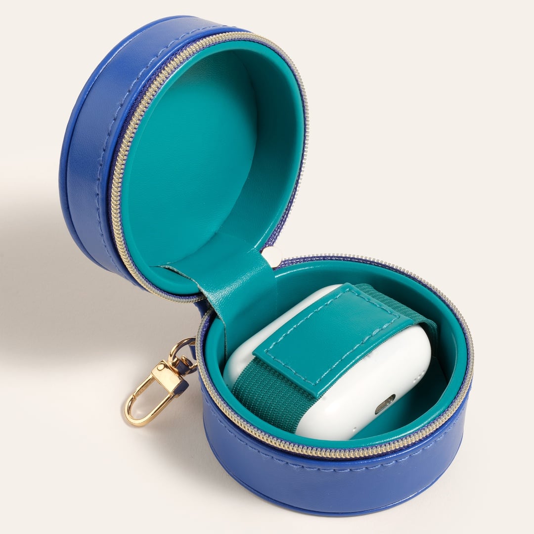 Meılın Pvc Airpods Kılıfı 8x8x5.5 Cm Koyu Mavi