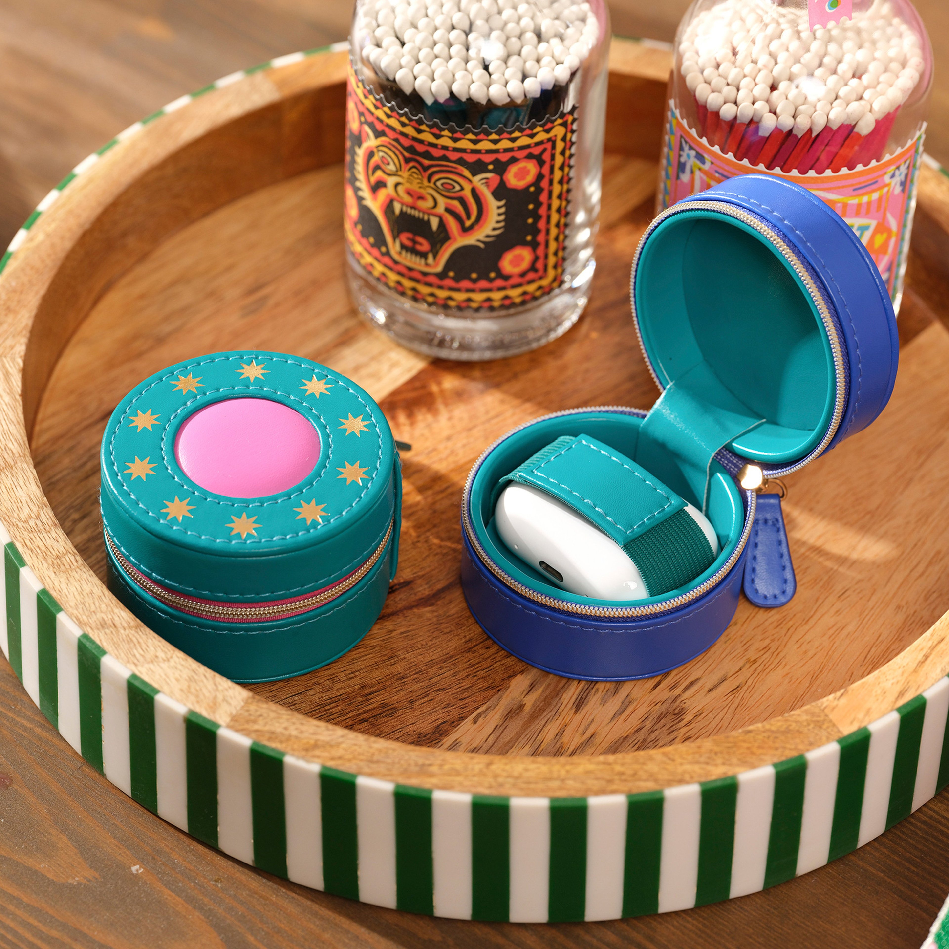 Meılın Pvc Airpods Kılıfı 8x8x5.5 Cm Koyu Yeşil