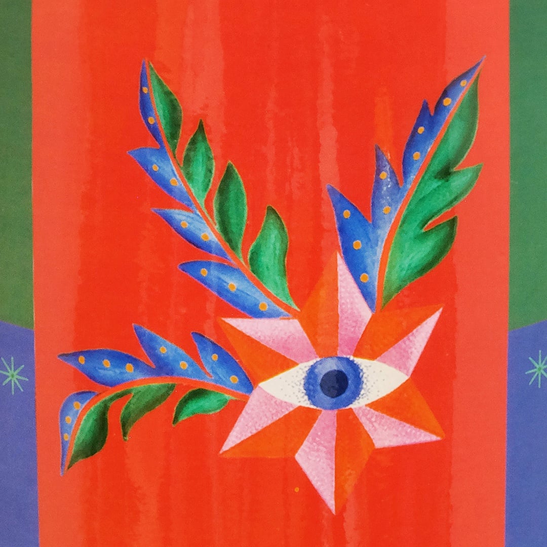 Tanbu Porselen Şemsiyelik 20x20x46 Cm Turuncu - Mavi