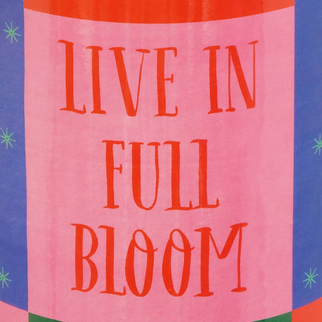 Tanbu Porselen Şemsiyelik 20x20x46 Cm Turuncu - Mavi