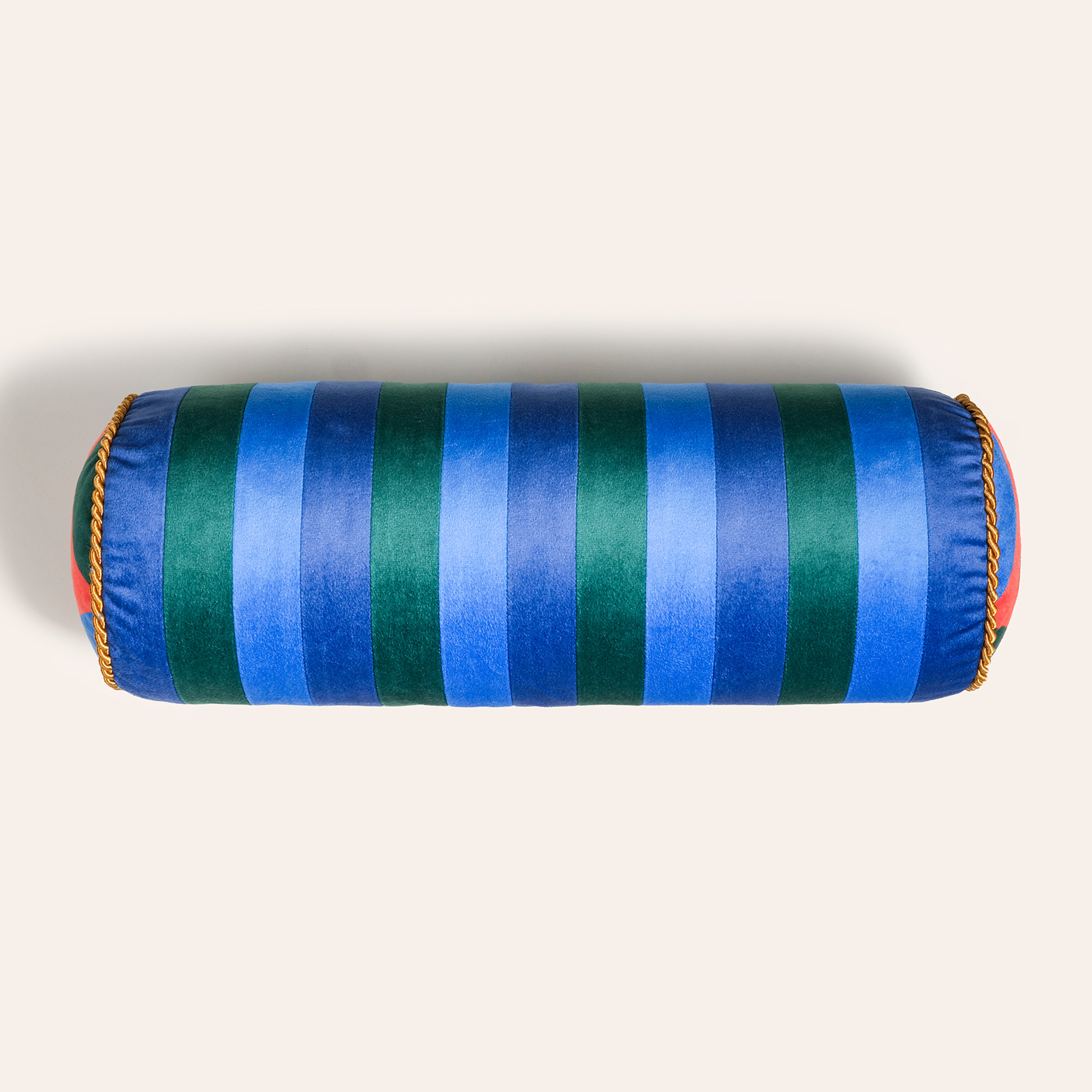 Hansı Dijital Baskılı Dolgulu Kırlent 17x47 Cm Yeşil - Mavi