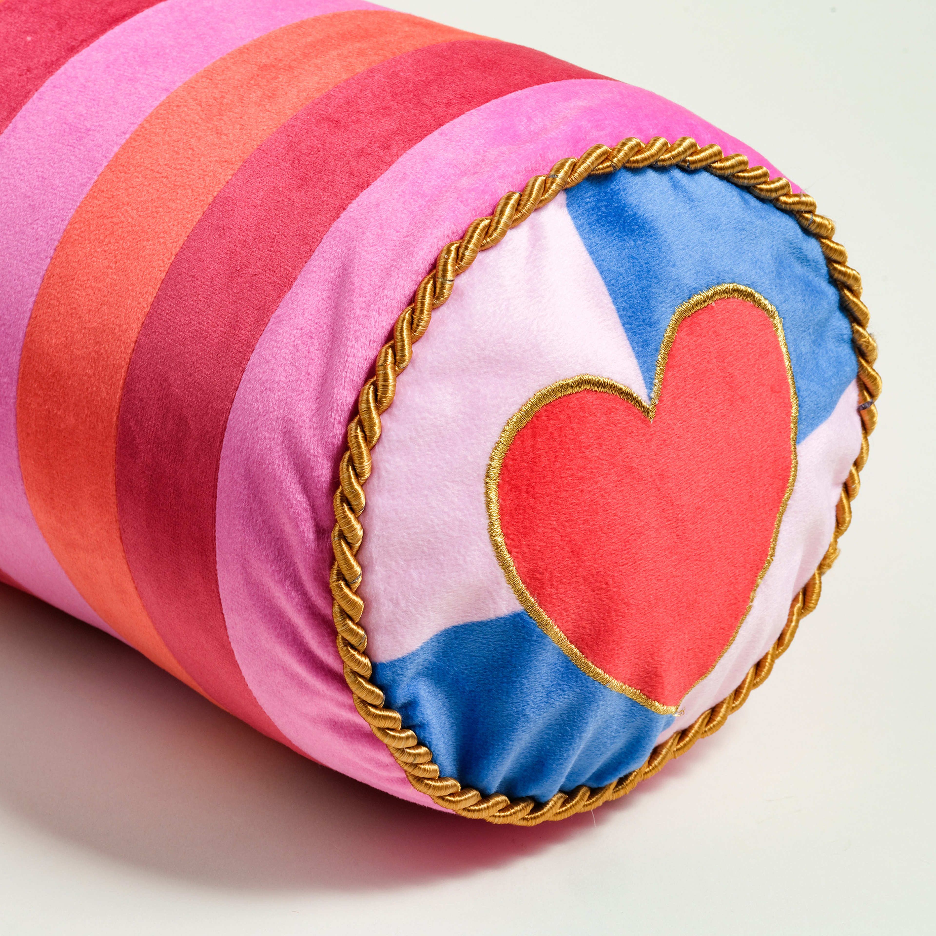 Hansı Dijital Baskılı Dolgulu Kırlent 17x47 Cm Kırmızı - Pembe