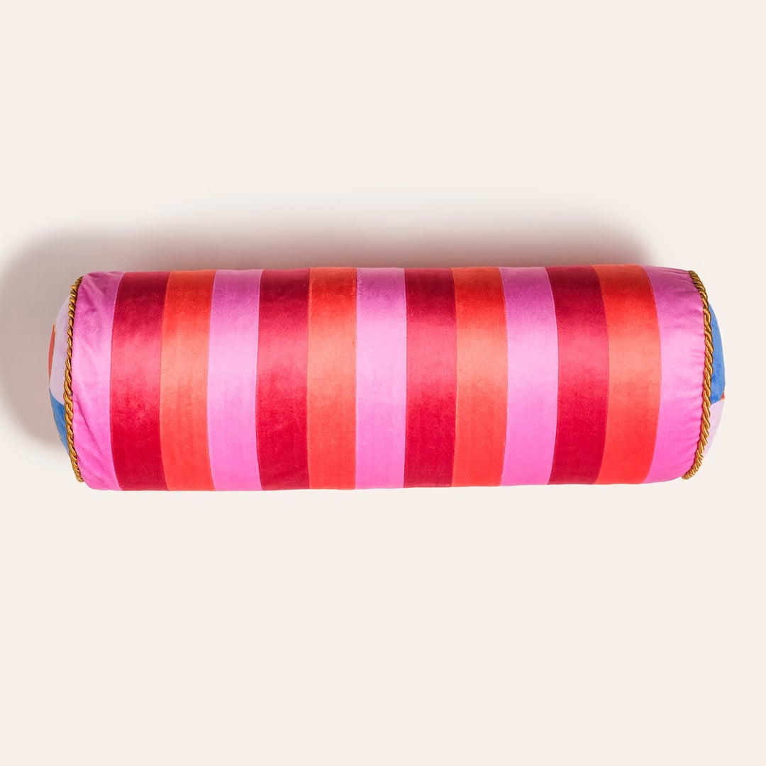 Hansı Dijital Baskılı Dolgulu Kırlent 17x47 Cm Kırmızı - Pembe