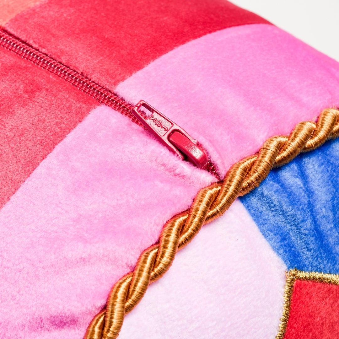 Hansı Dijital Baskılı Dolgulu Kırlent 17x47 Cm Kırmızı - Pembe