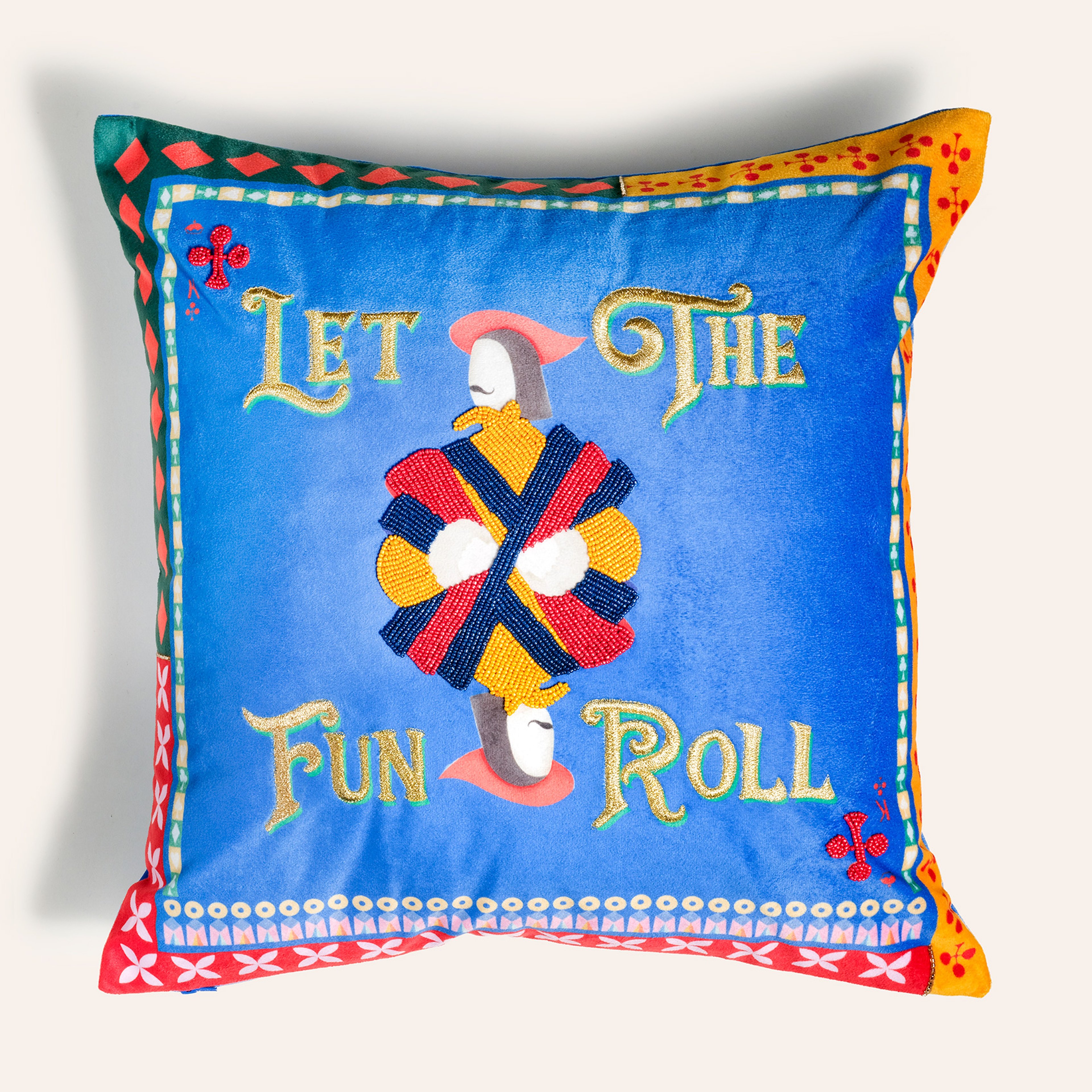 Hansı Dijital Baskılı Dolgulu Kırlent 50x50 Cm Renkli