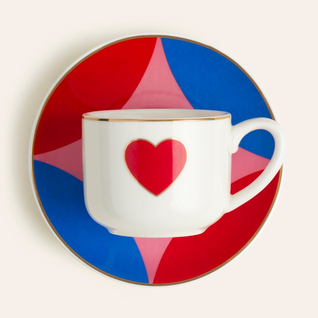 Luohu Porselen Kahve Seti 90 Ml Renkli