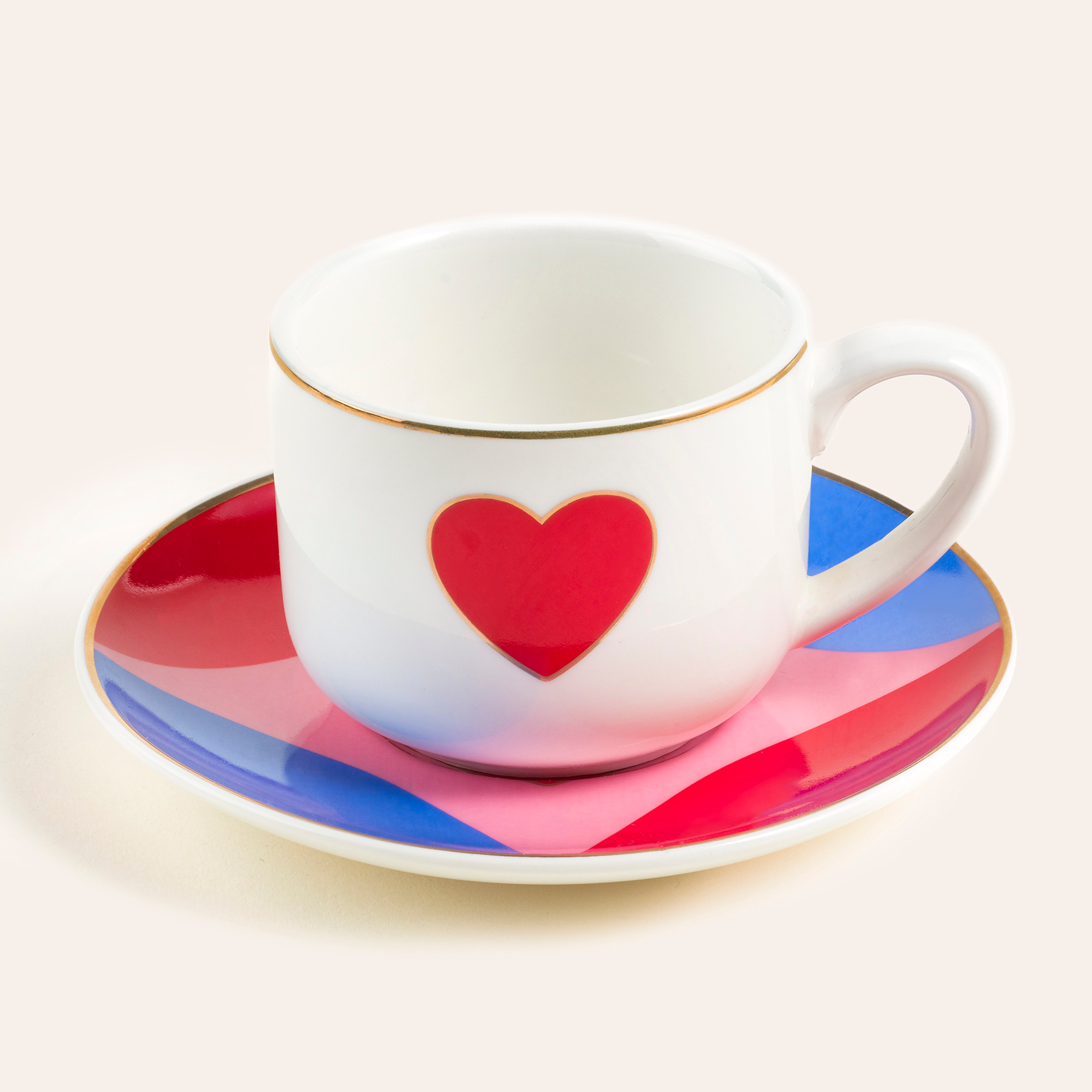 Luohu Porselen Kahve Seti 90 Ml Renkli