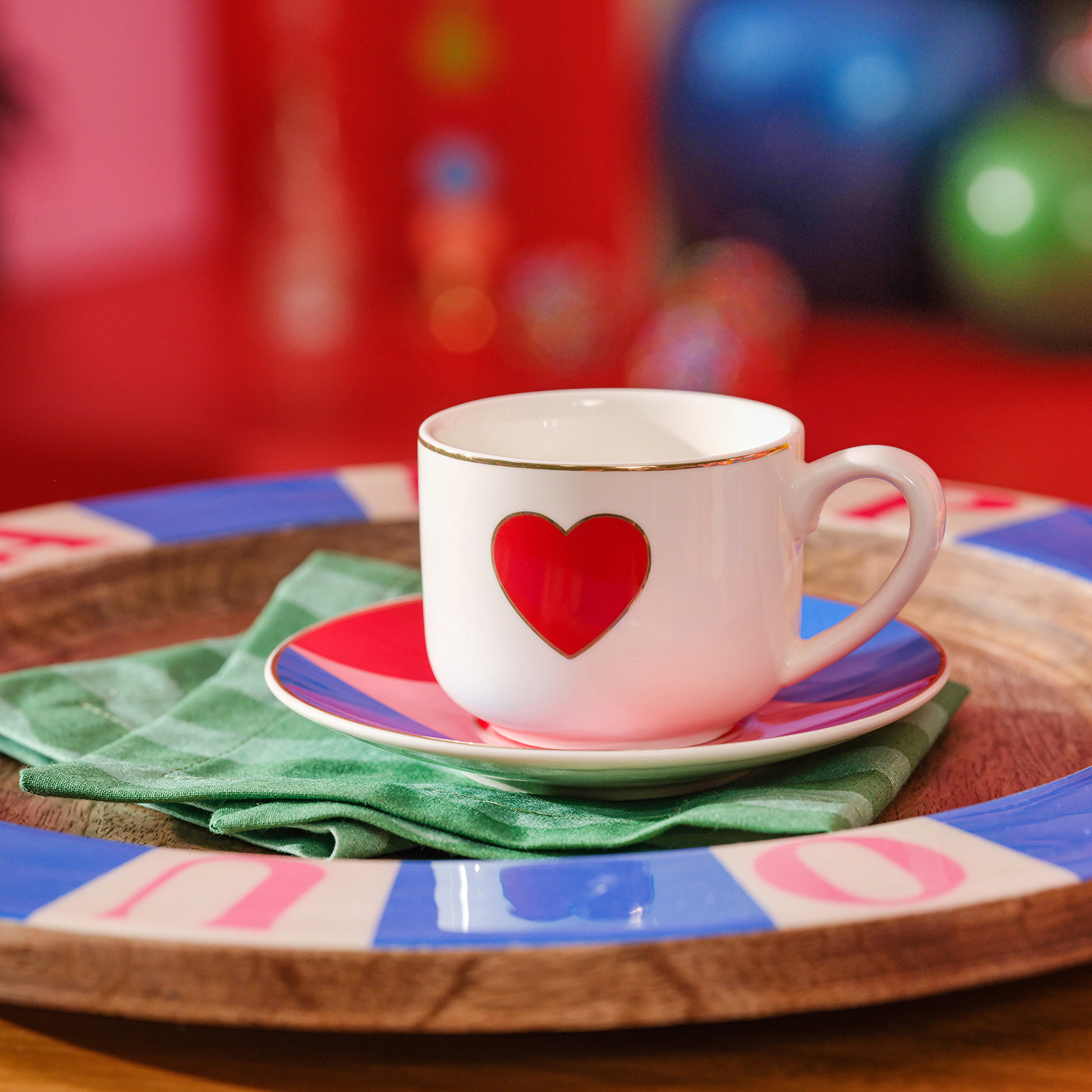 Luohu Porselen Kahve Seti 90 Ml Renkli