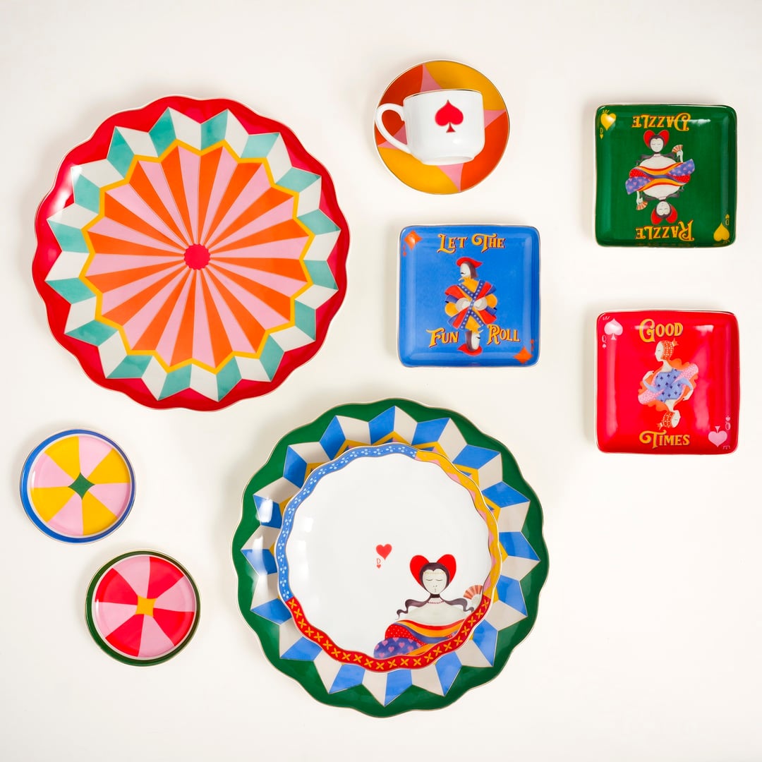 Luohu Porselen Kahve Seti 90 Ml Renkli