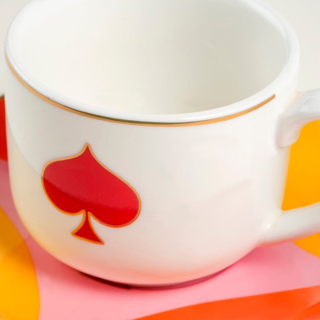 Luohu Porselen Kahve Seti 90 Ml Renkli