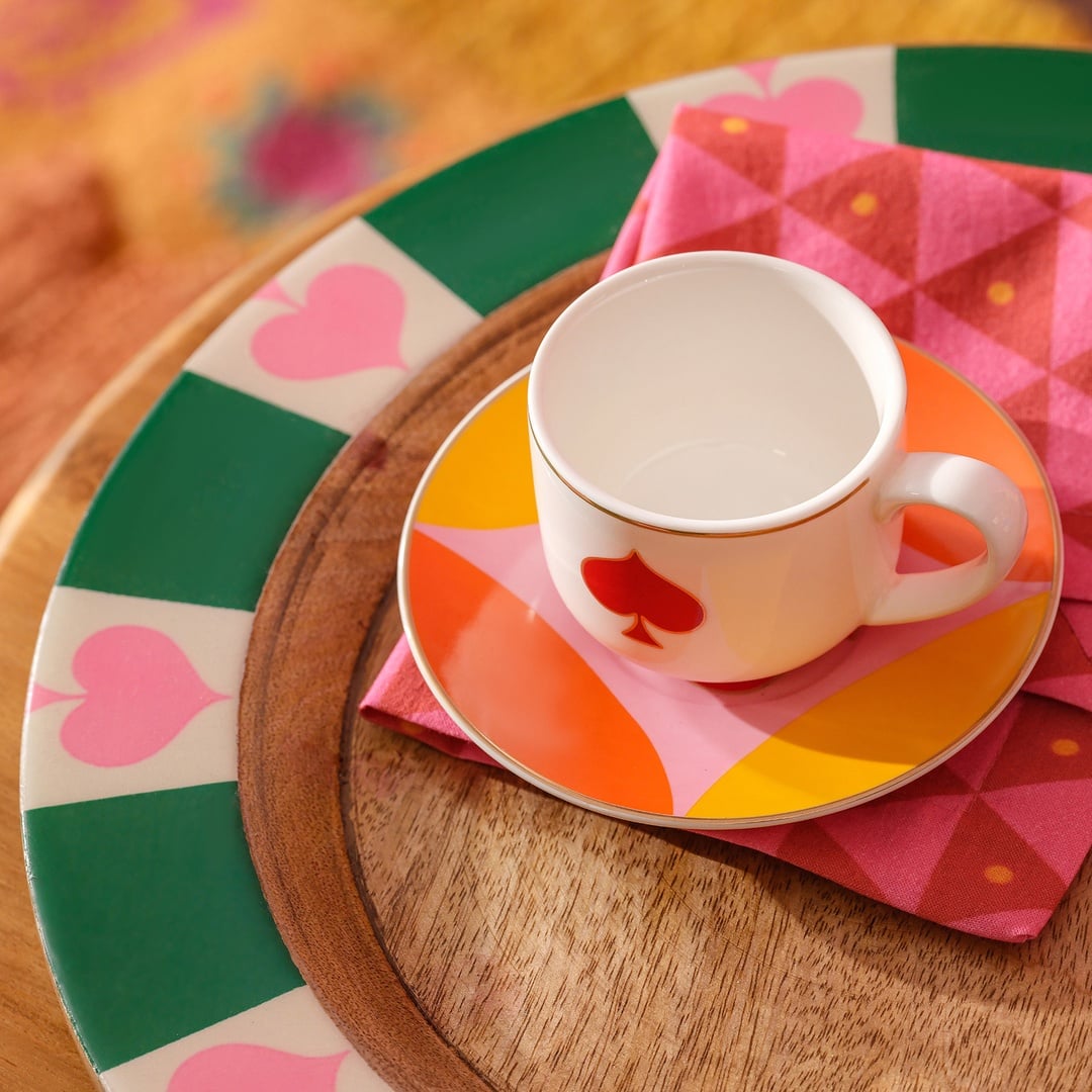 Luohu Porselen Kahve Seti 90 Ml Renkli