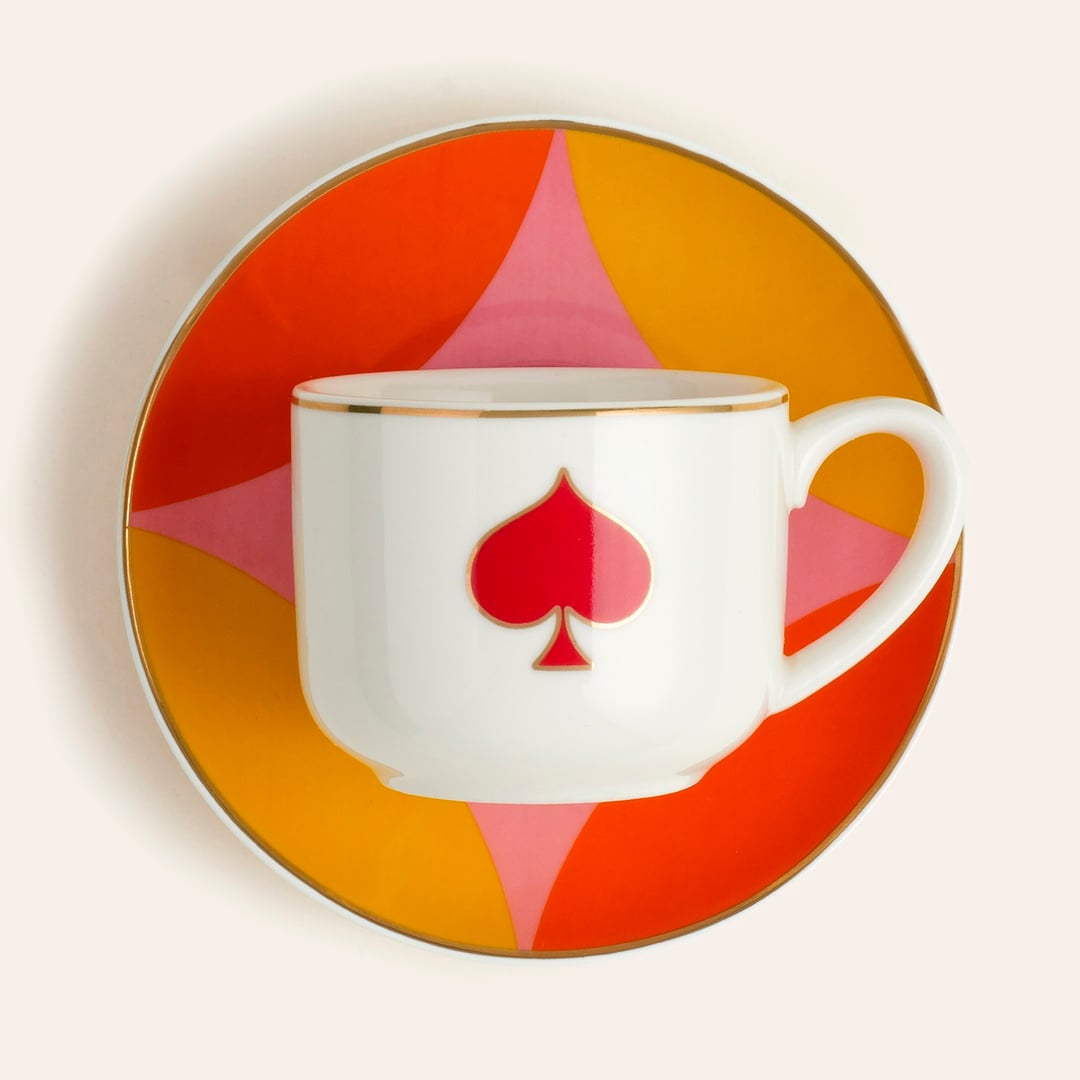 Luohu Porselen Kahve Seti 90 Ml Renkli