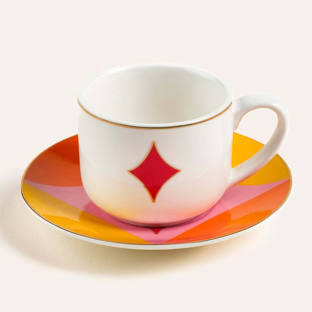 Luohu Porselen Kahve Seti 90 Ml Renkli