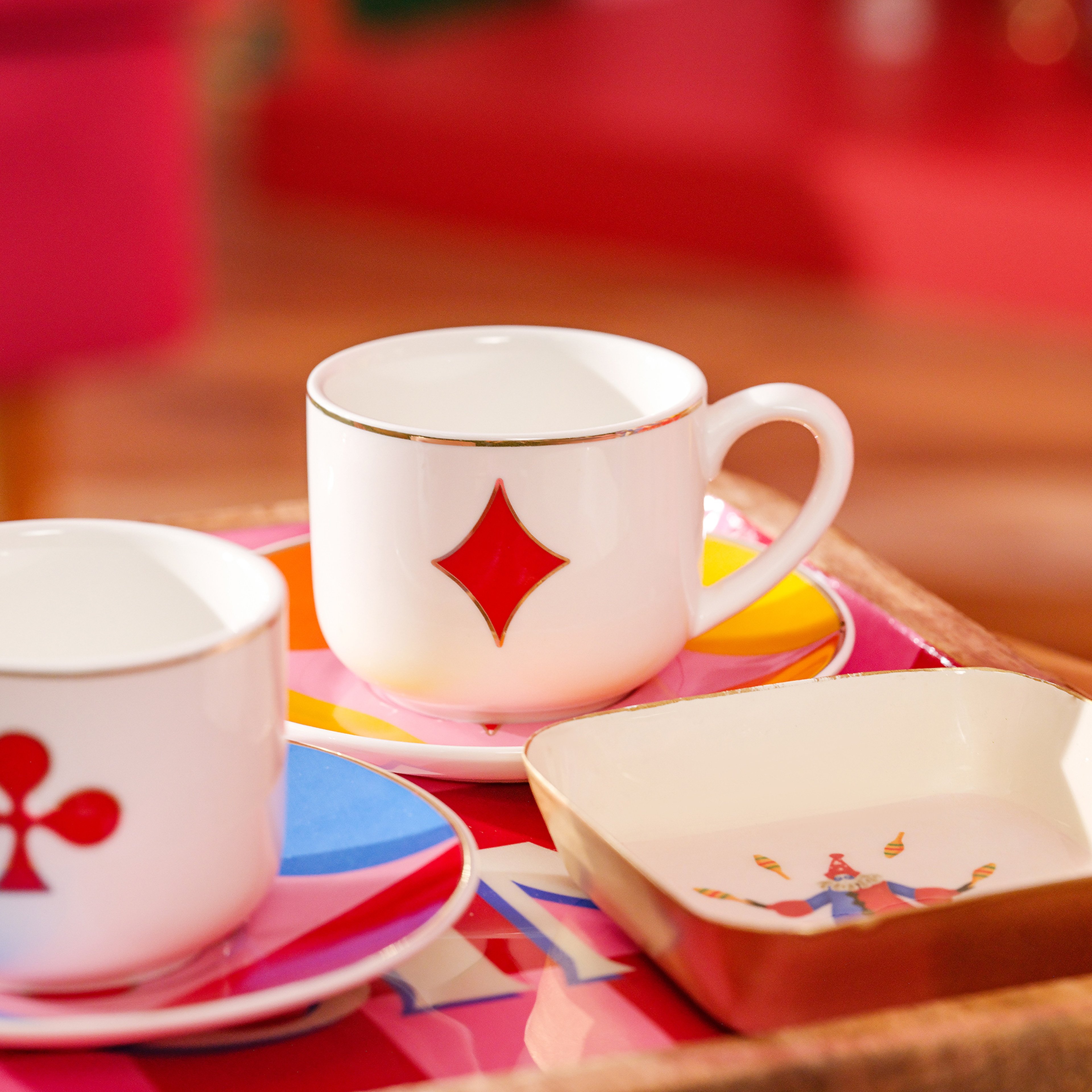 Luohu Porselen Kahve Seti 90 Ml Renkli