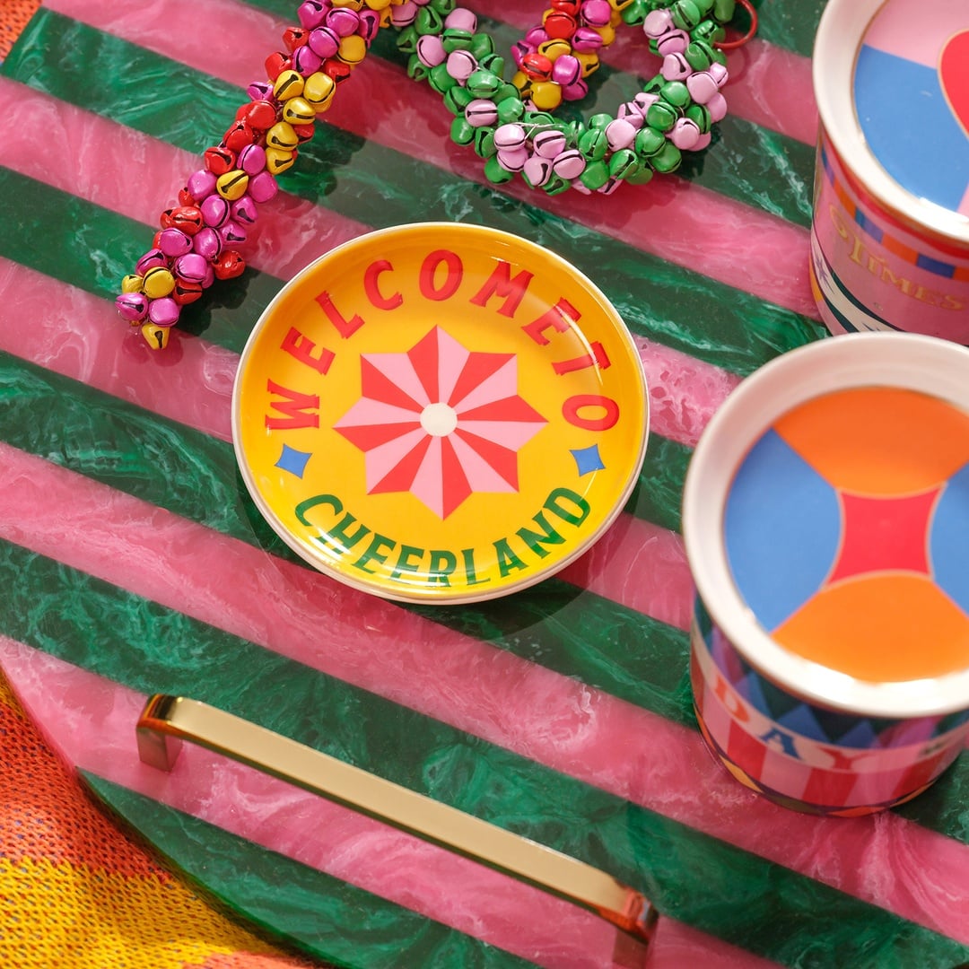 Luohu Porselen Tabak 10x10x1 Cm Sarı