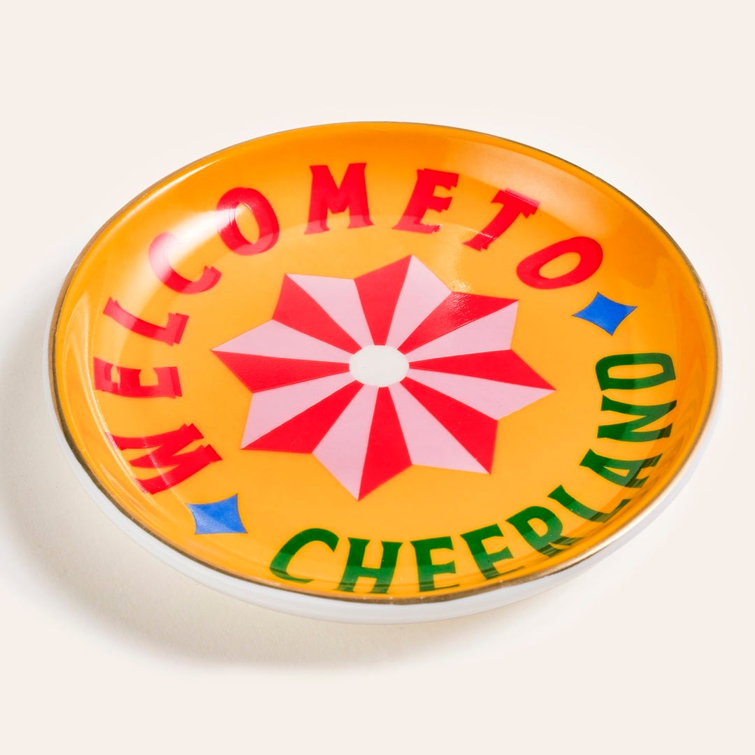 Luohu Porselen Tabak 10x10x1 Cm Sarı