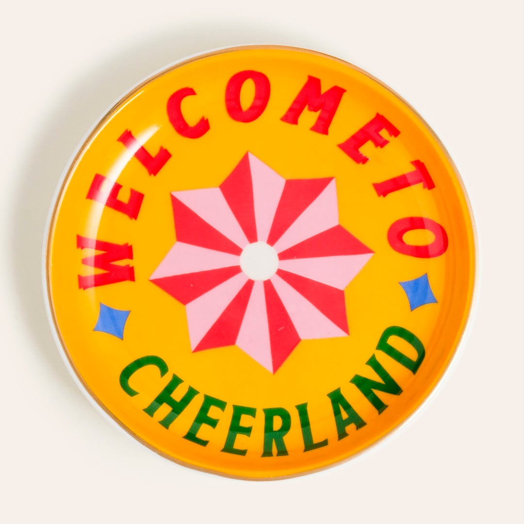 Luohu Porselen Tabak 10x10x1 Cm Sarı