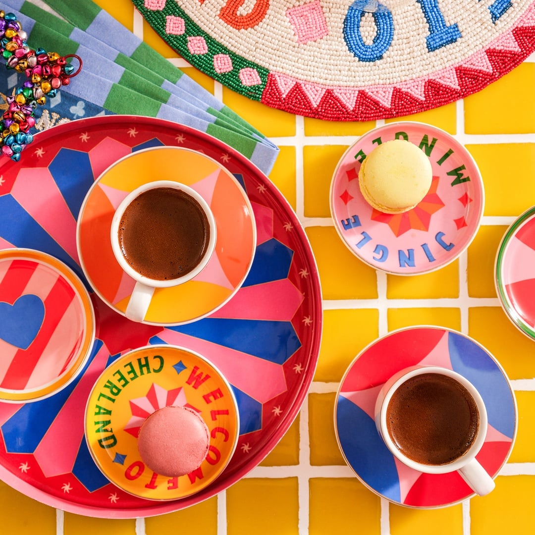 Luohu Porselen Tabak 10x10x1 Cm Pembe