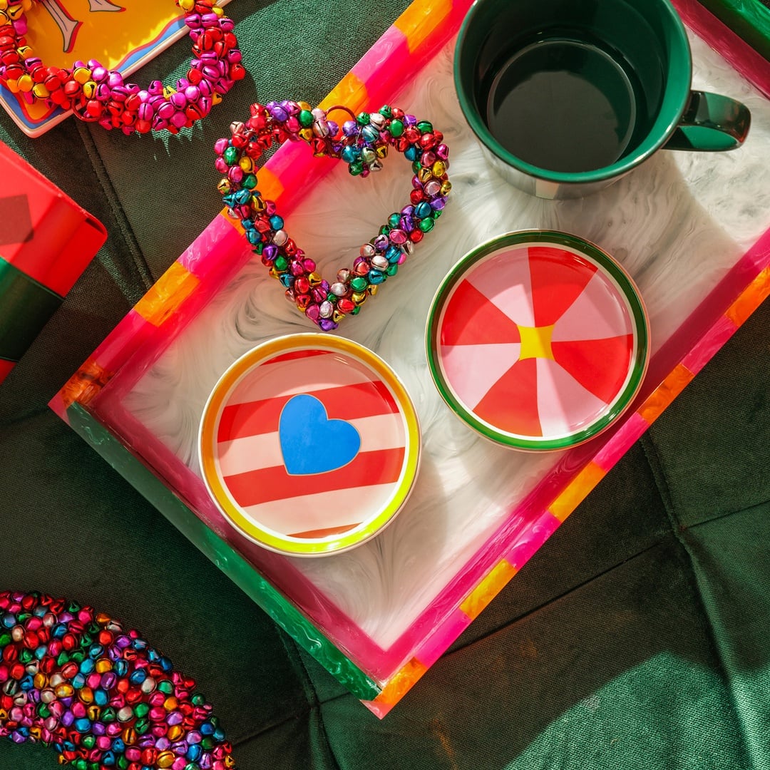 Luohu Porselen Tabak 10x10x1 Cm Renkli