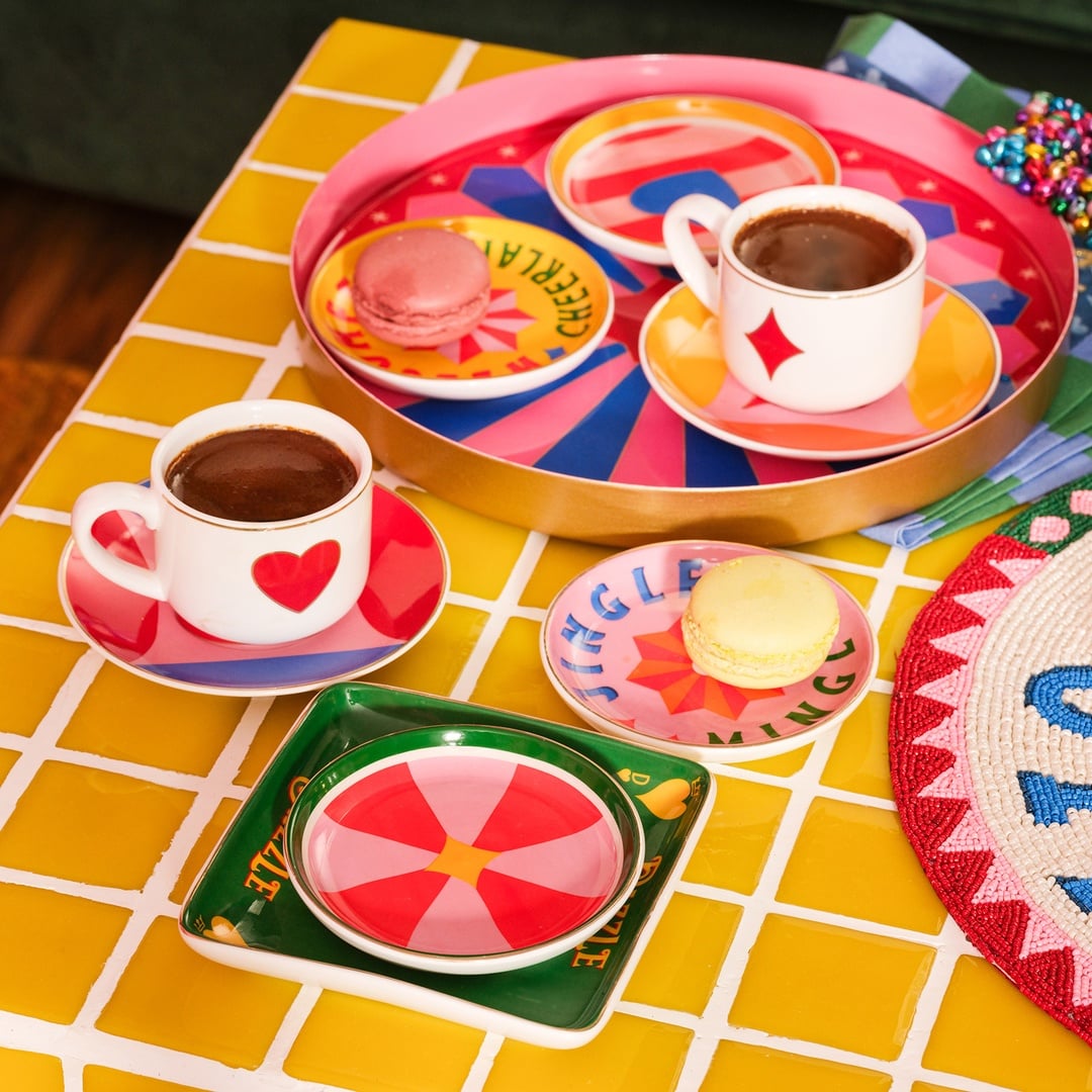 Luohu Porselen Tabak 10x10x1 Cm Renkli