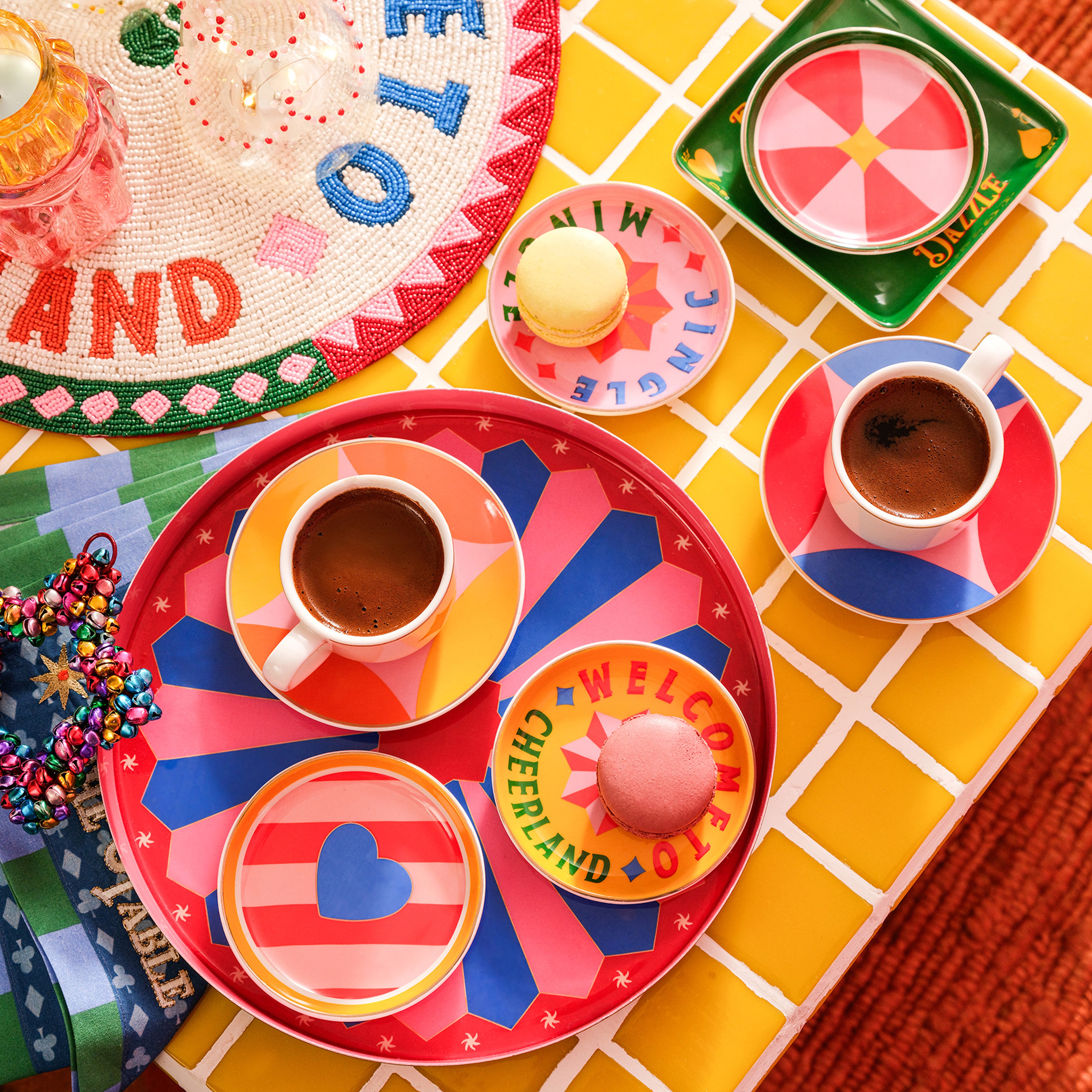 Luohu Porselen Tabak 10x10x1 Cm Renkli