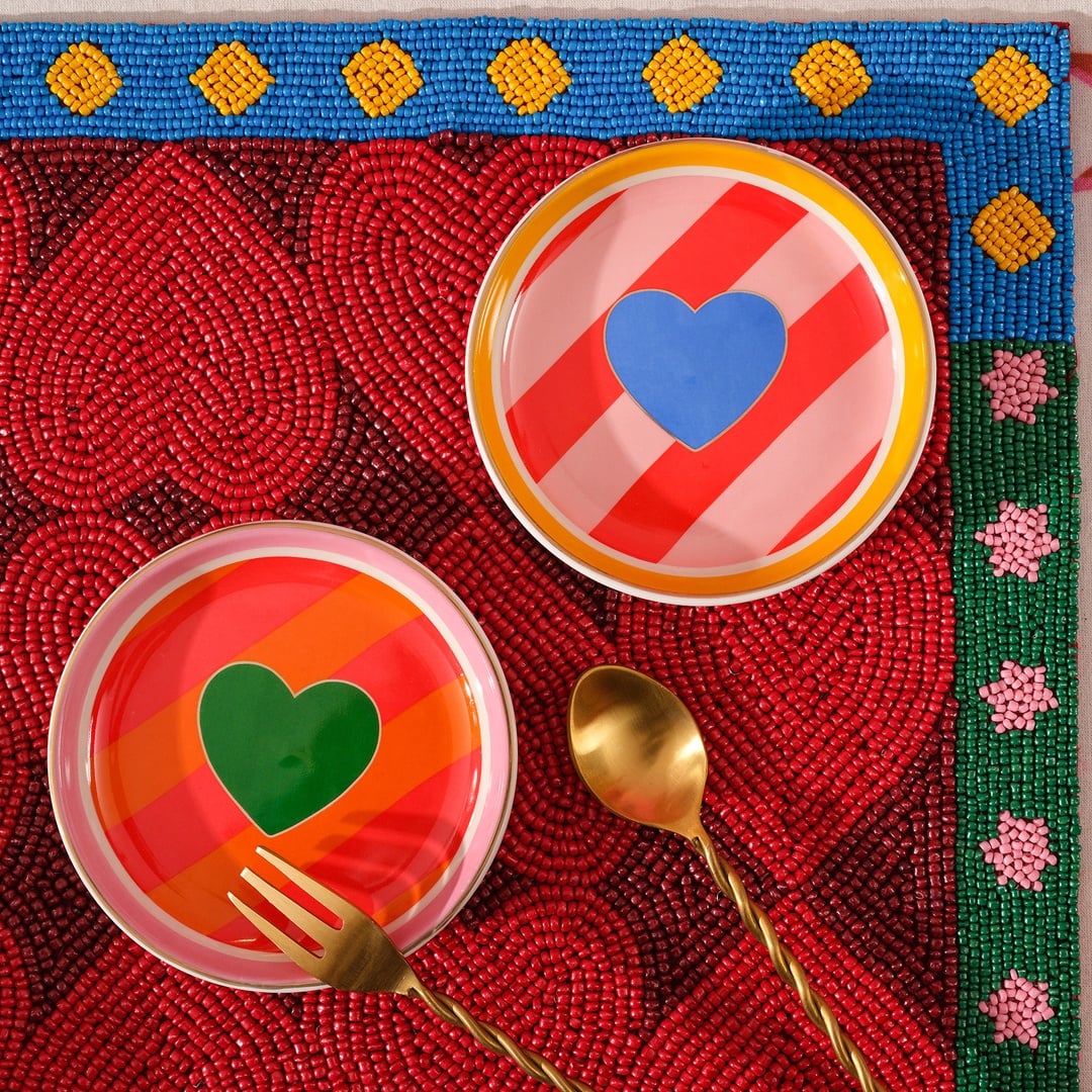 Luohu Porselen Tabak 10x10x1 Cm Renkli