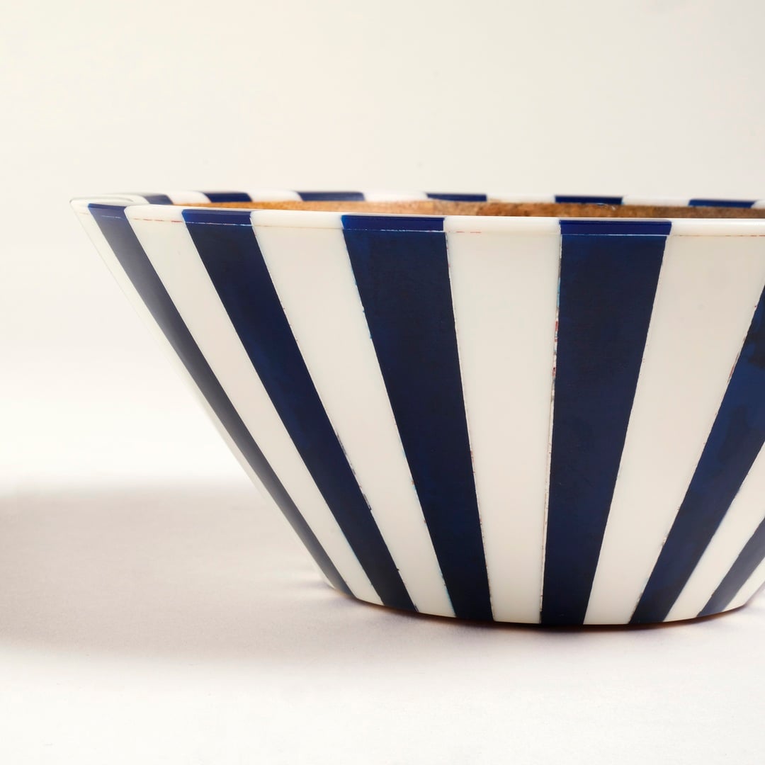 Nohar Mango Ağacı - Reçine Kase 18x18x8 Cm Mavi