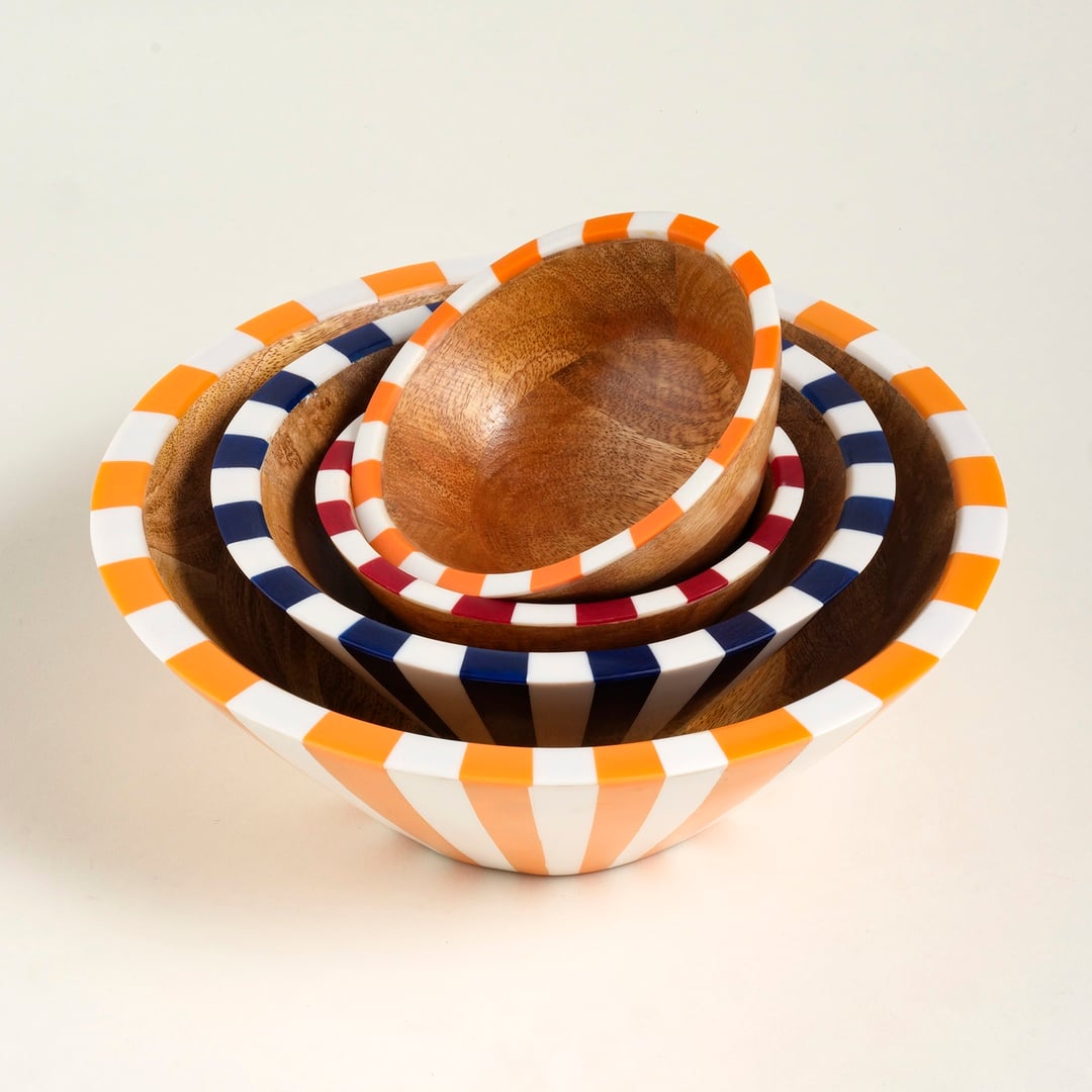 Nohar Mango Ağacı - Reçine Kase 25x25x9 Cm Turuncu