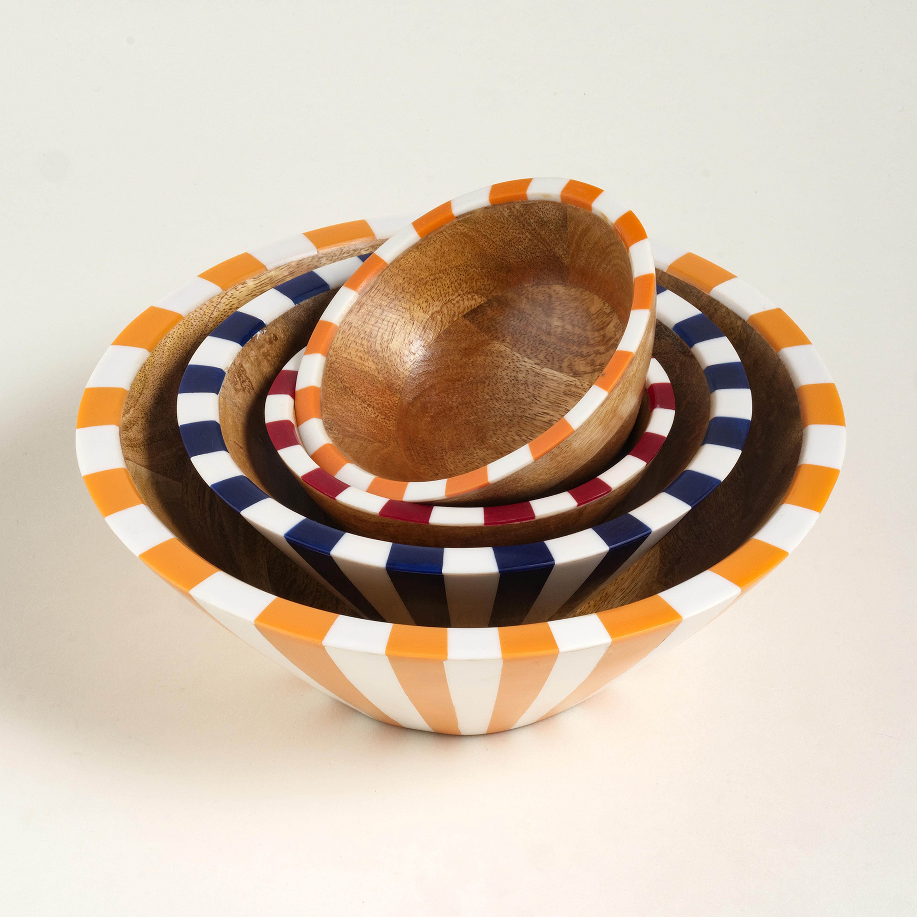 Nohar Mango Ağacı - Reçine Kase 25x25x9 Cm Turuncu