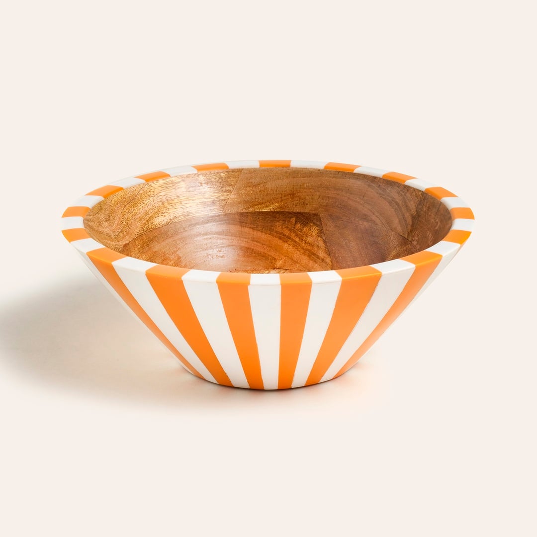 Nohar Mango Ağacı - Reçine Kase 25x25x9 Cm Turuncu