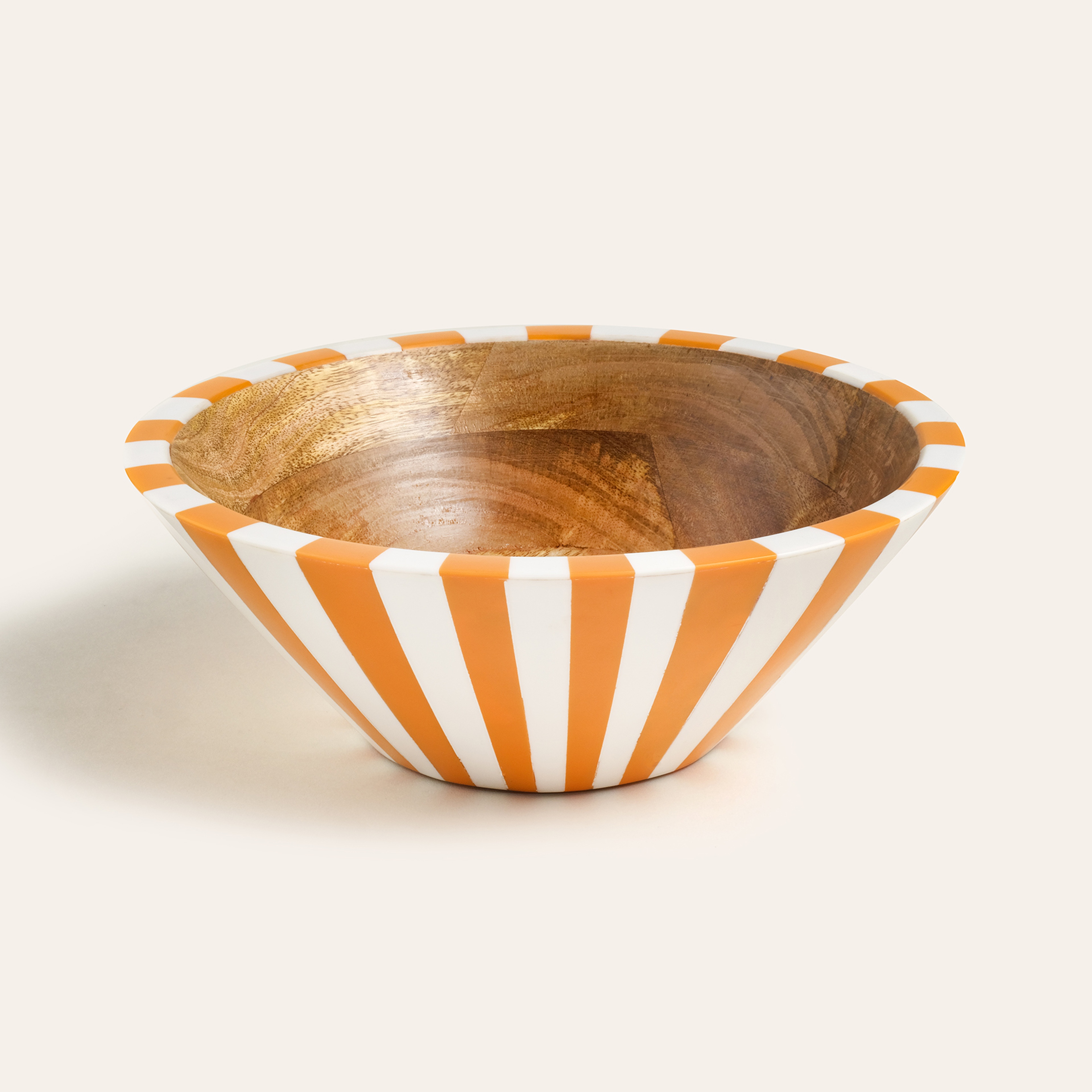 Nohar Mango Ağacı - Reçine Kase 25x25x9 Cm Turuncu