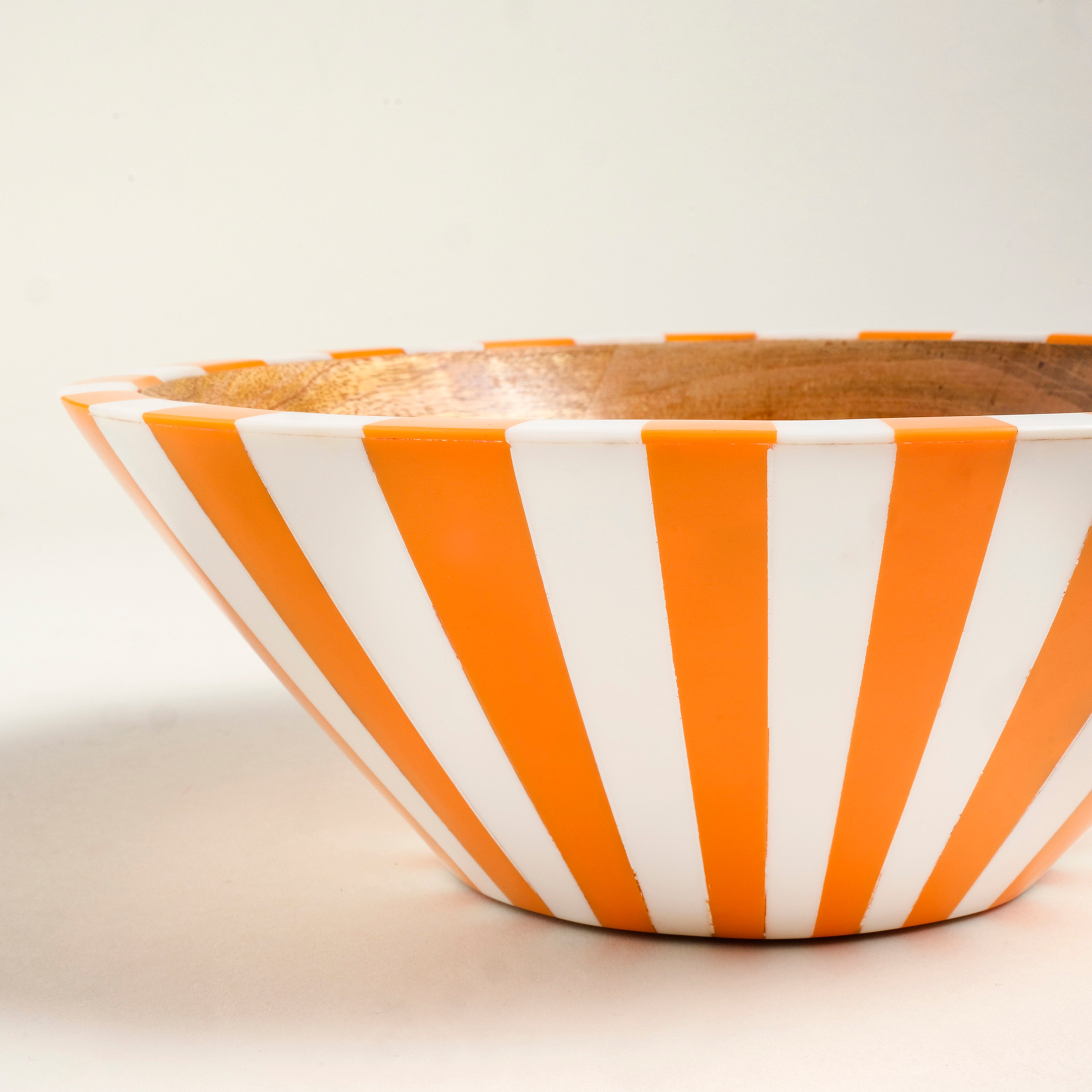 Nohar Mango Ağacı - Reçine Kase 25x25x9 Cm Turuncu