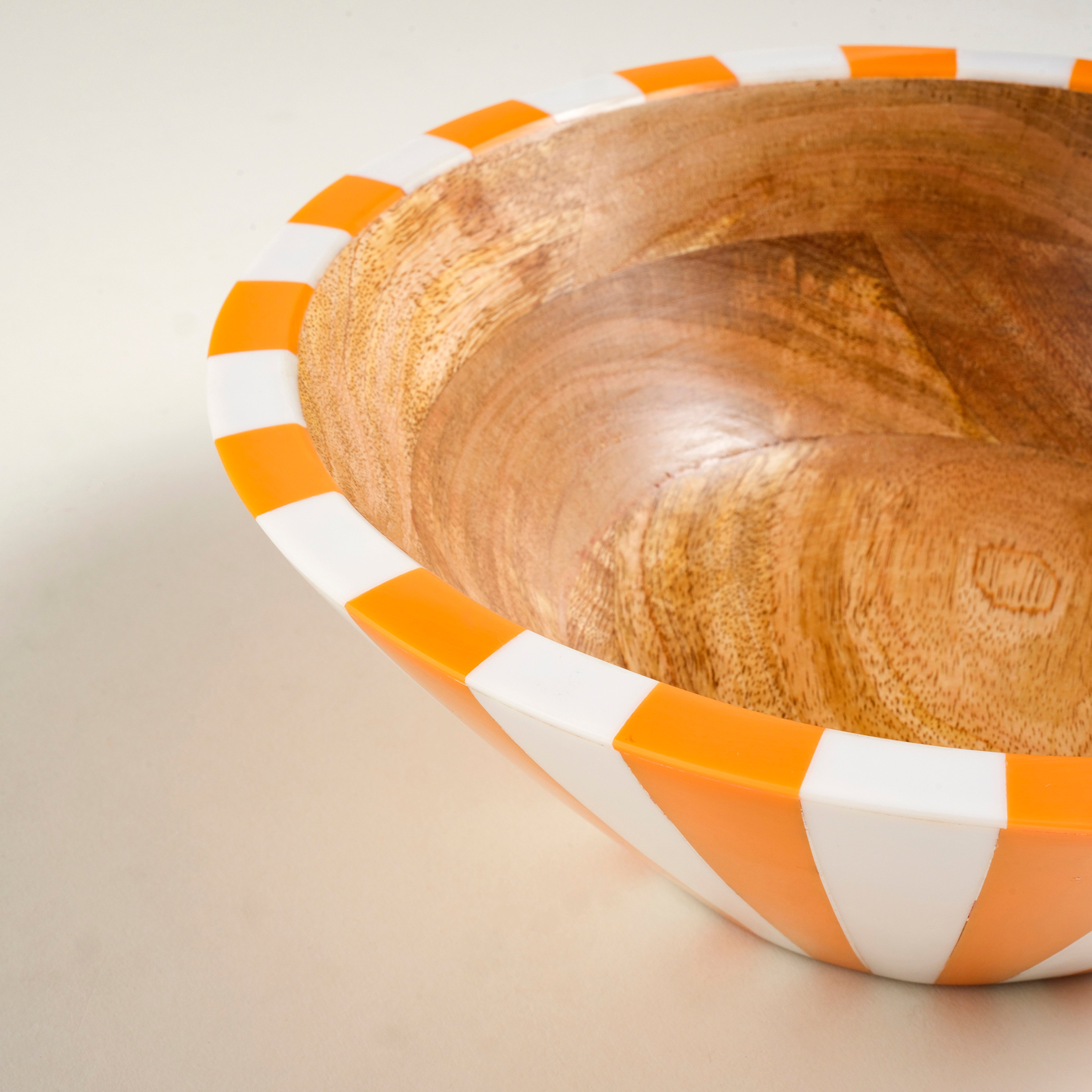 Nohar Mango Ağacı - Reçine Kase 25x25x9 Cm Turuncu