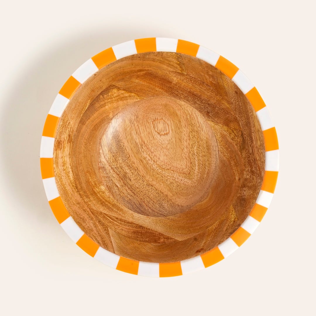 Nohar Mango Ağacı - Reçine Kase 25x25x9 Cm Turuncu