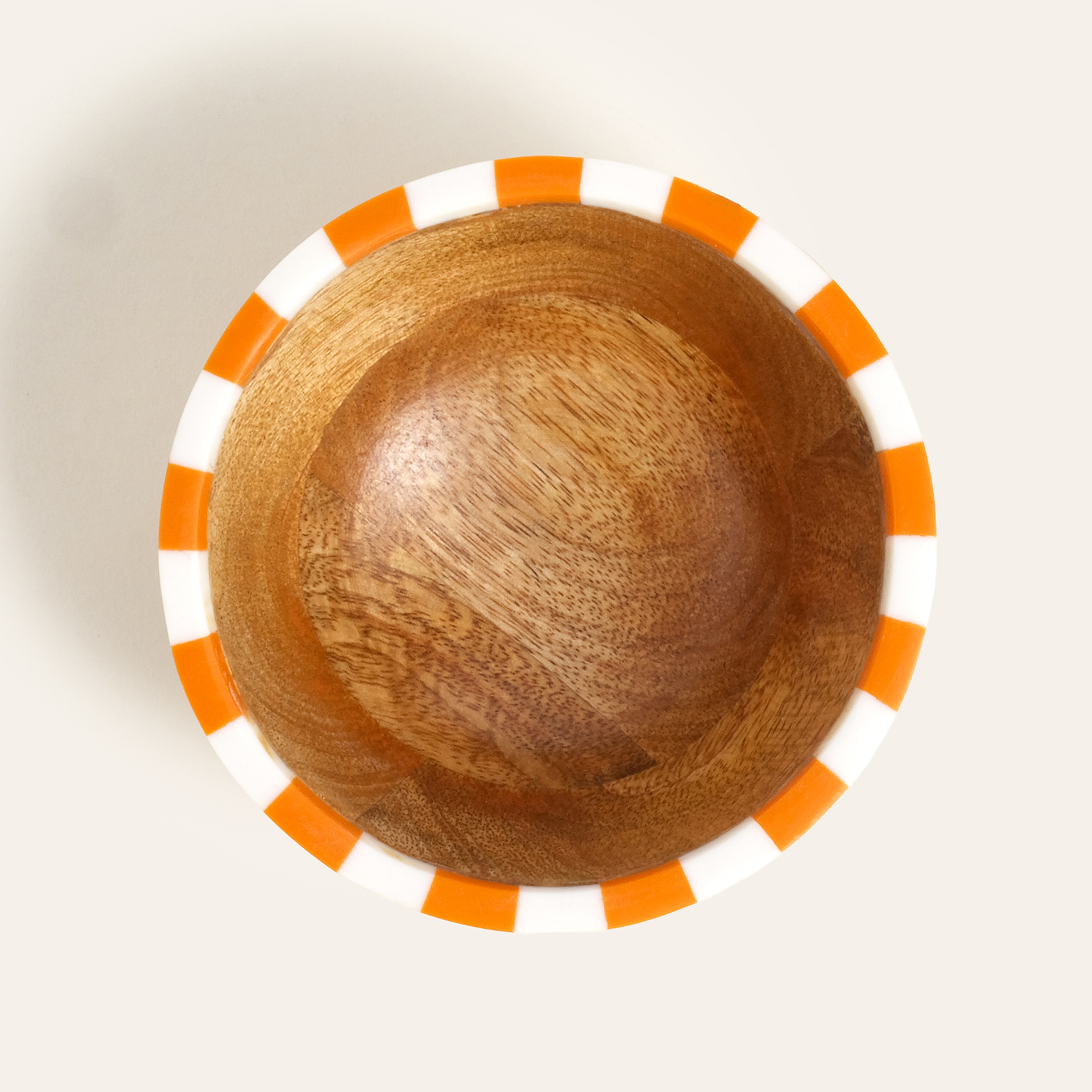 Nohar Mango Ağacı - Reçine Kase 13x13x6 Cm Turuncu